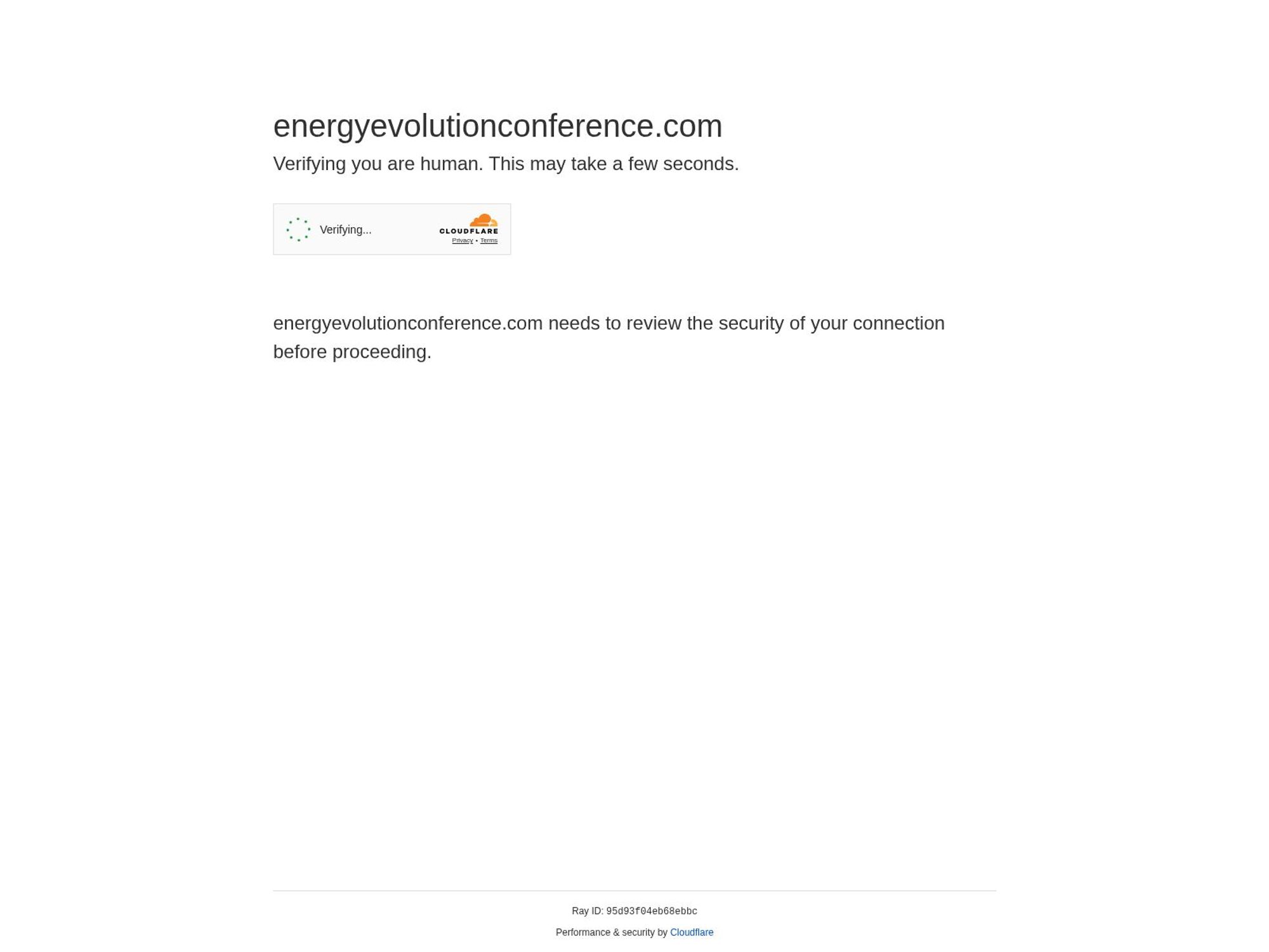 Energy Evolution Conference website