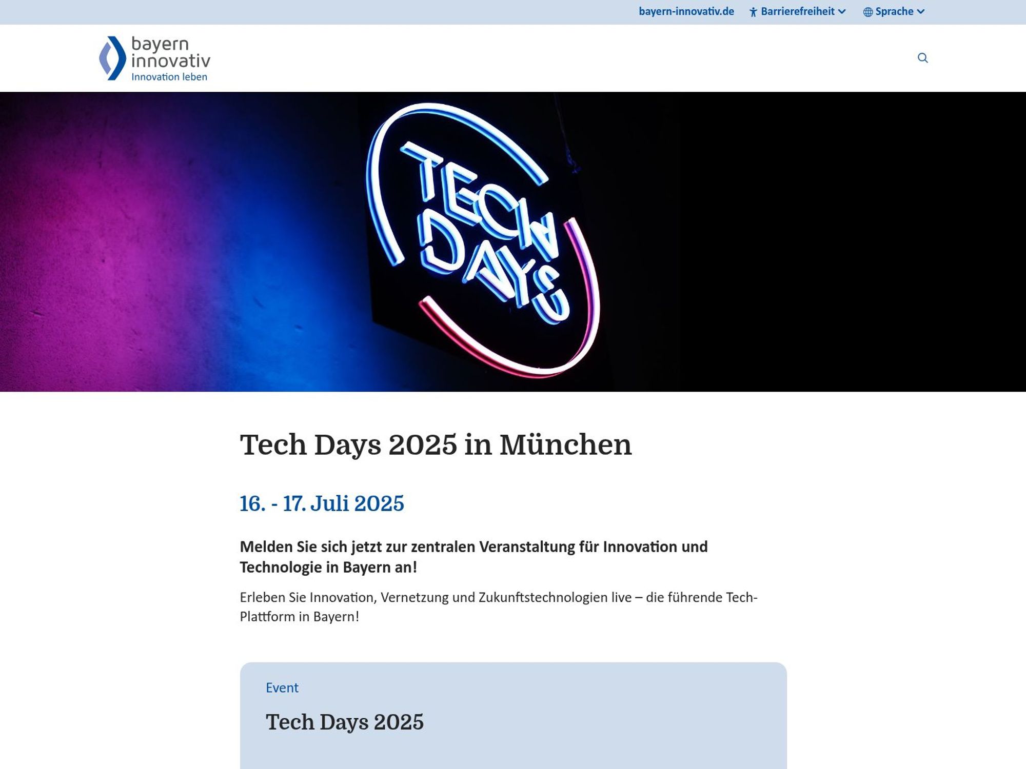 Tech Days 2025 screenshot