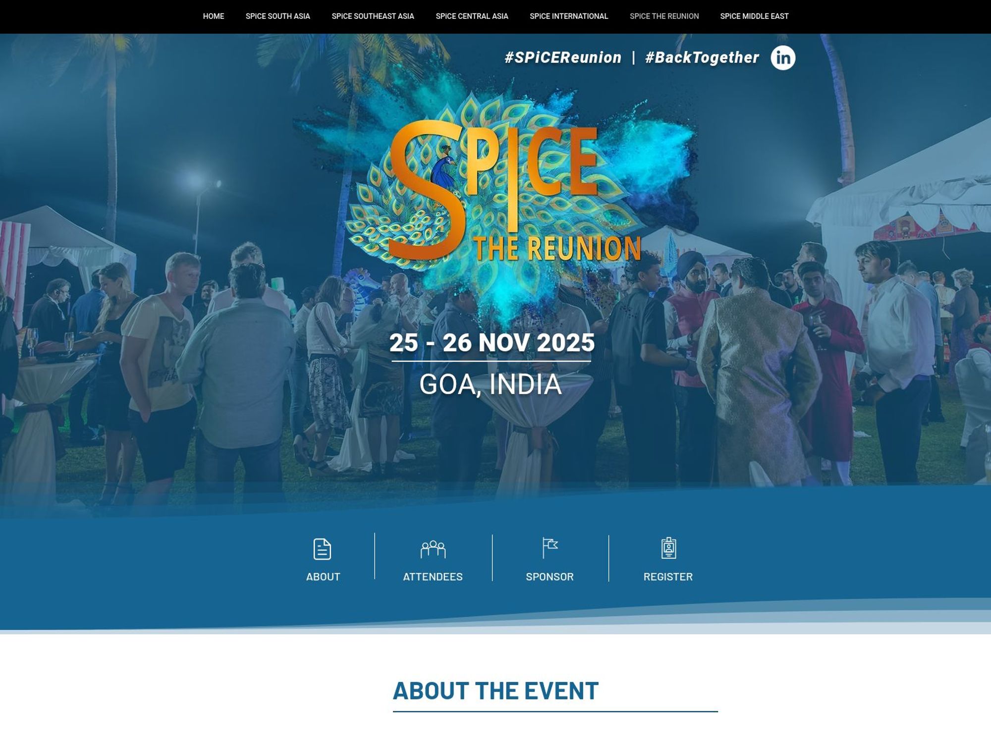 SPiCE The Reunion 2025 website