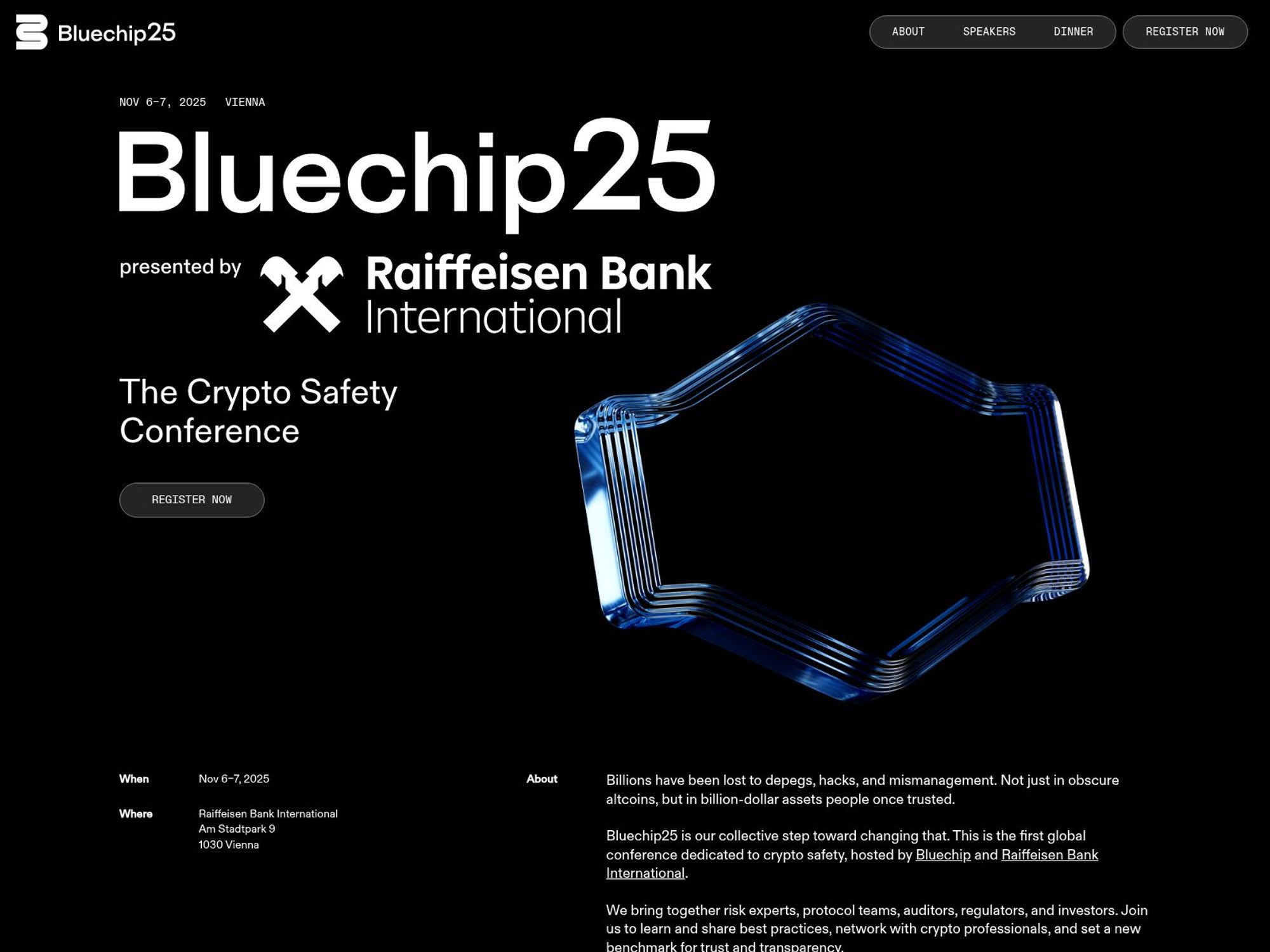 Bluechip25 Conference website