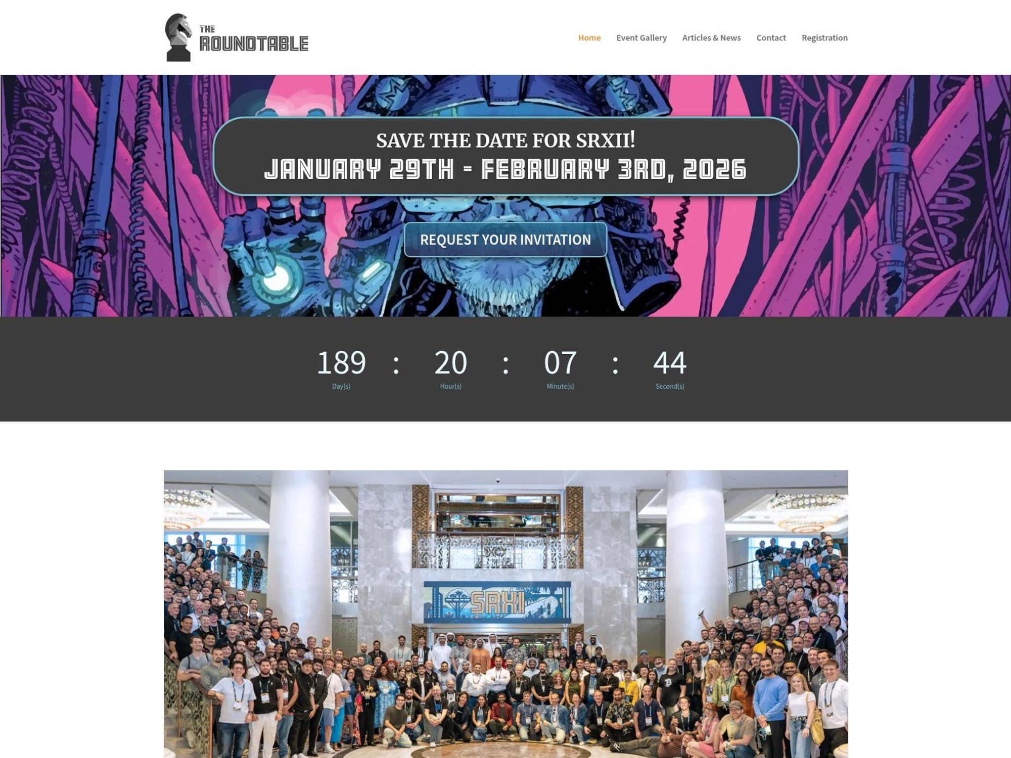 The Satoshi Roundtable 2026 website