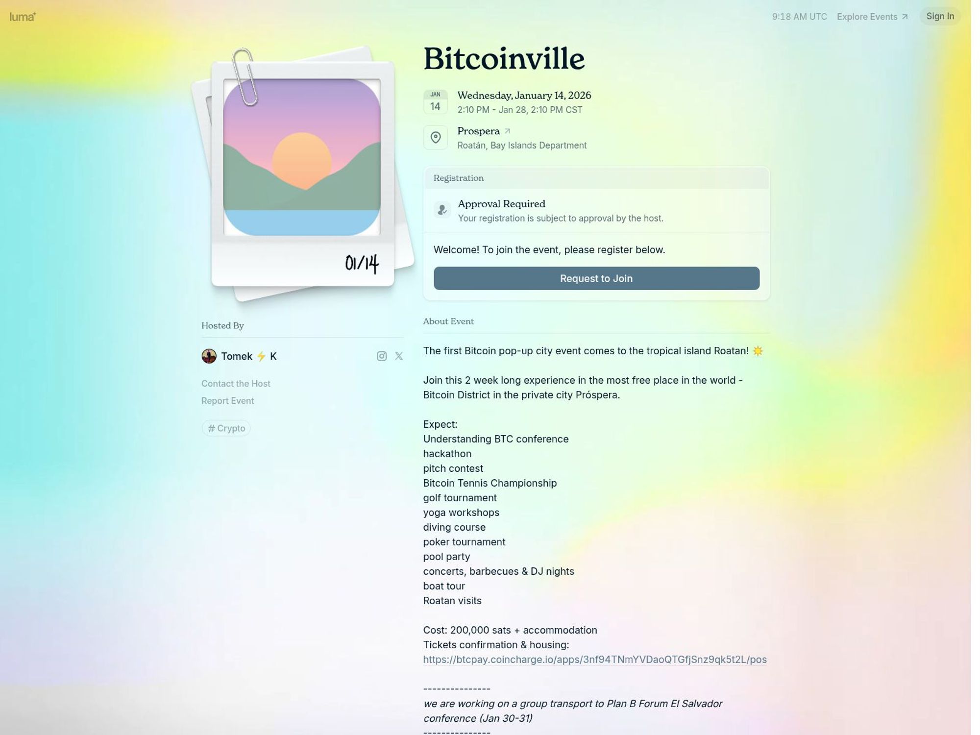 Bitcoinville website