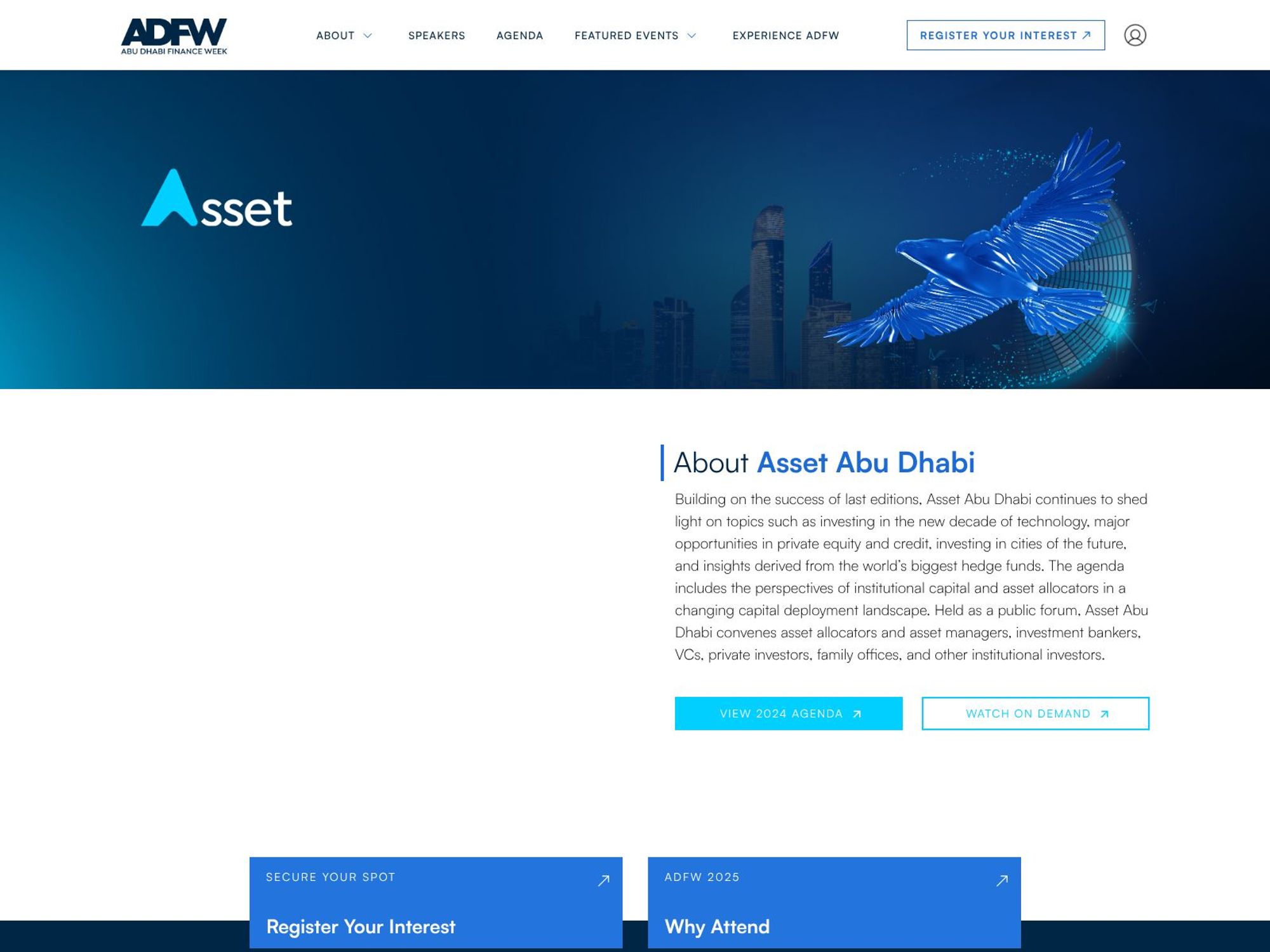 Asset Abu Dhabi website