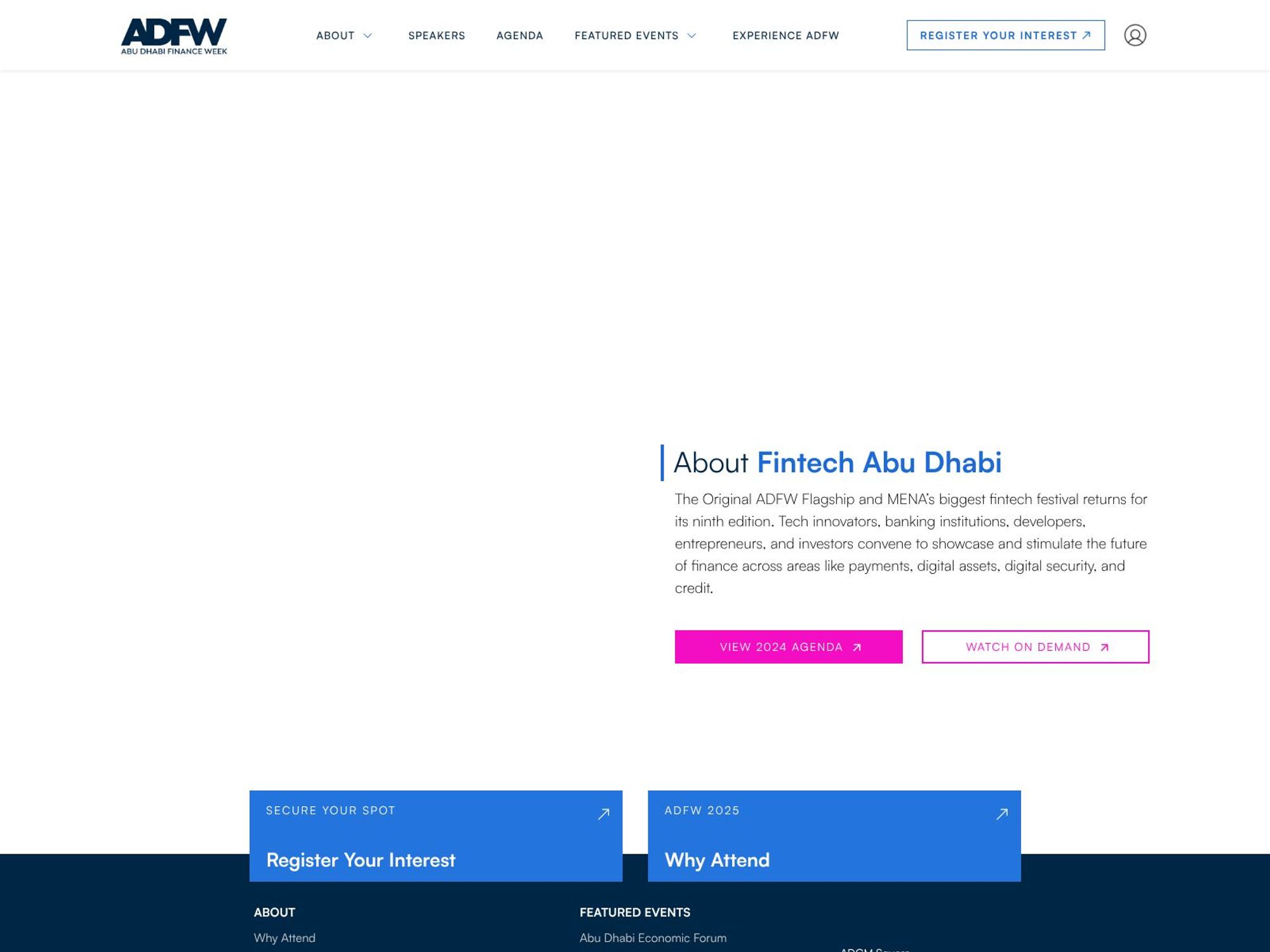Fintech Abu Dhabi website