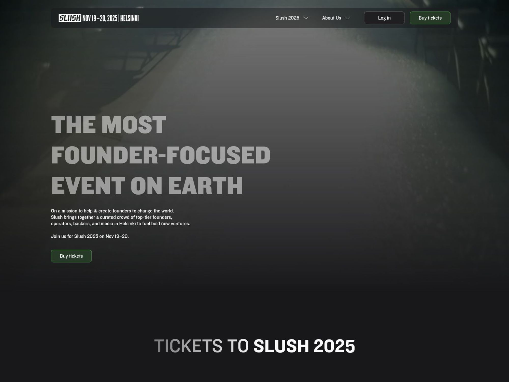 Slush 2025 website