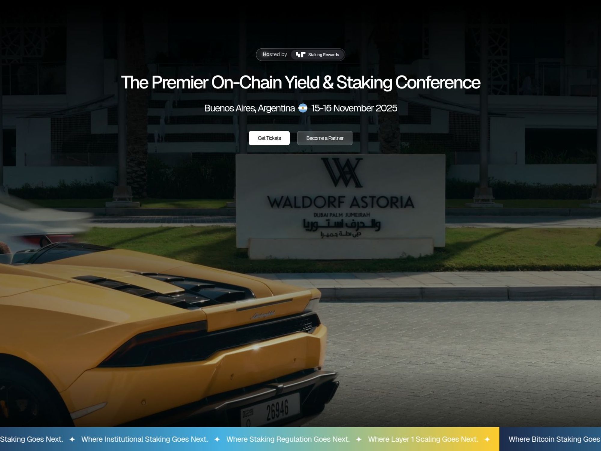 Staking Summit Buenos Aires website