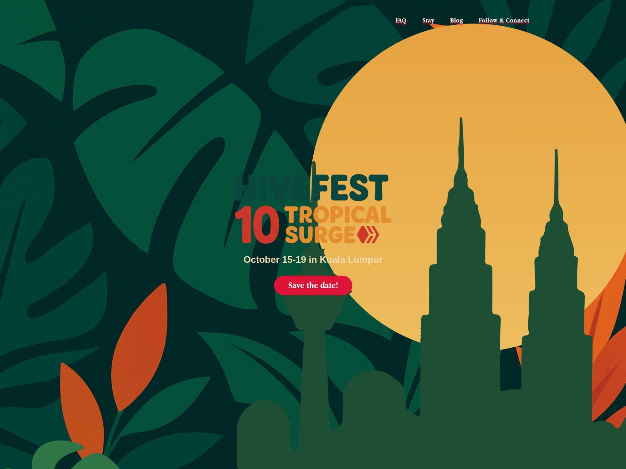 HiveFest 10 - Tropical Surge website