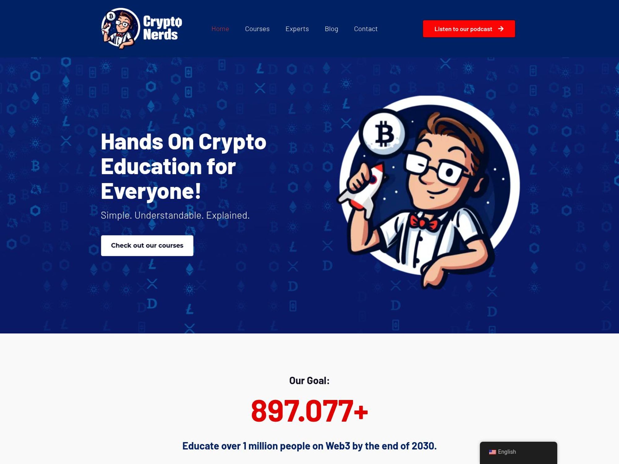 Crypto Nerds Cruise Club website