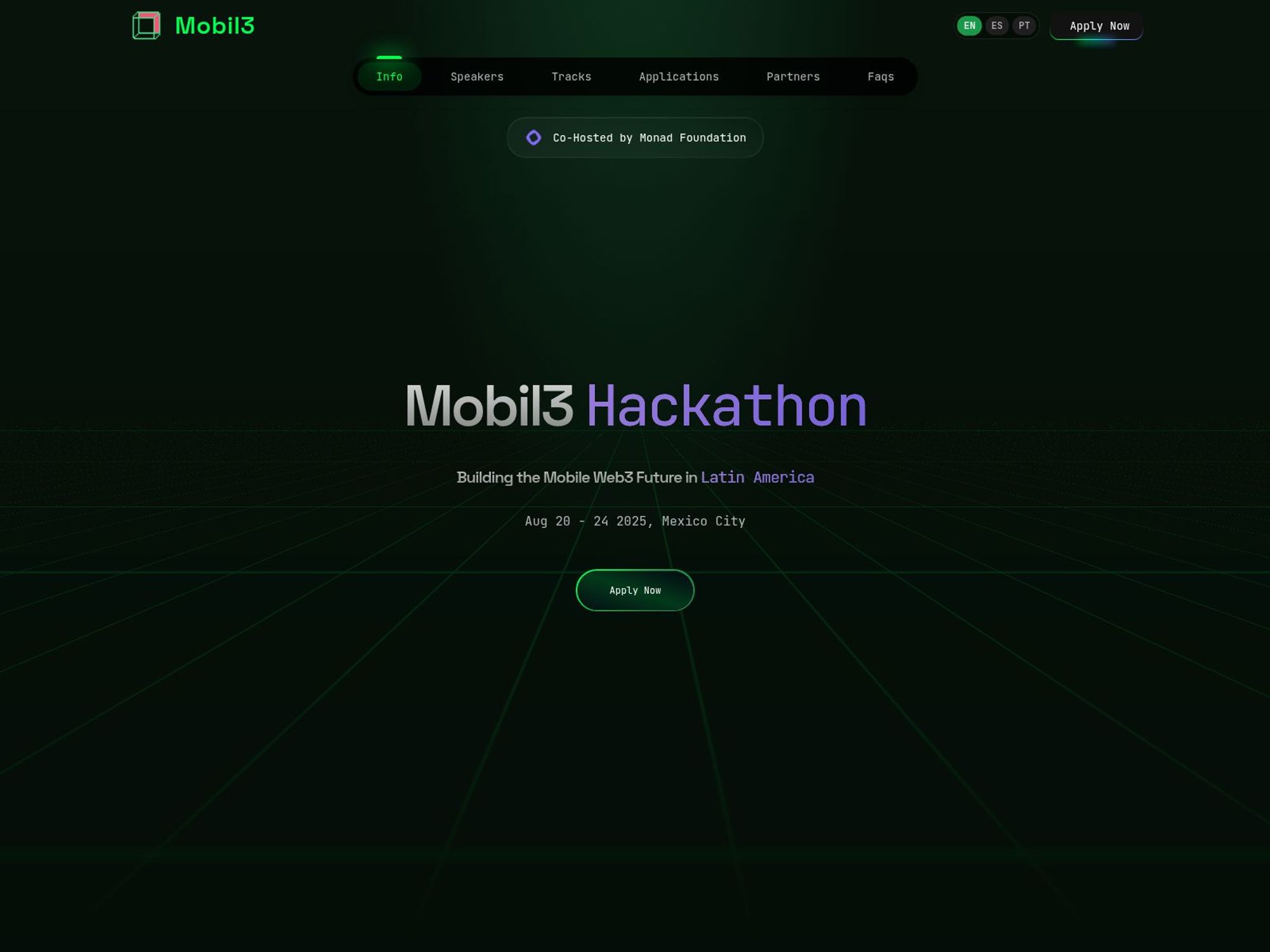 Mobil3 Hackathon website
