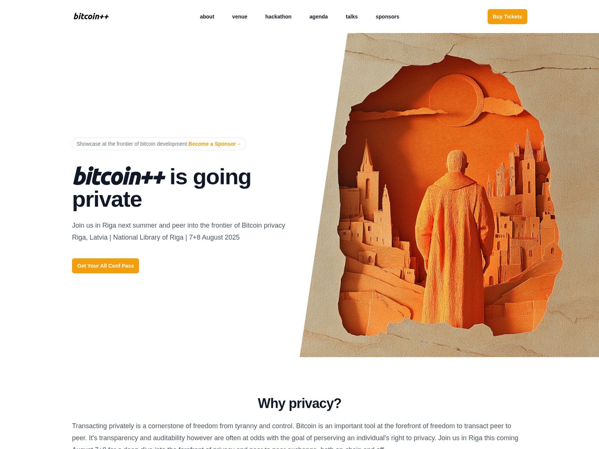 bitcoin++ Riga website