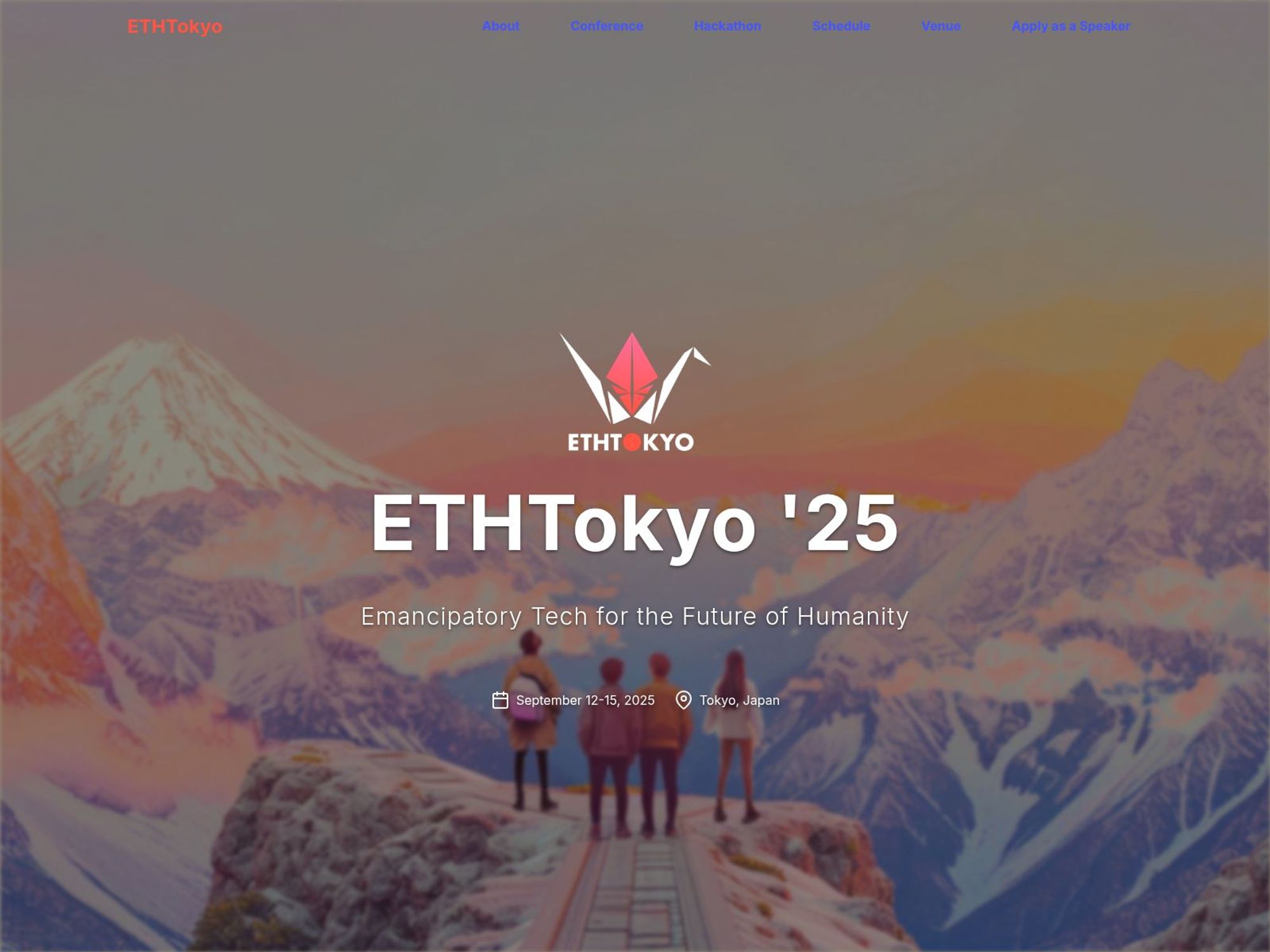 ETHTokyo 2025 website
