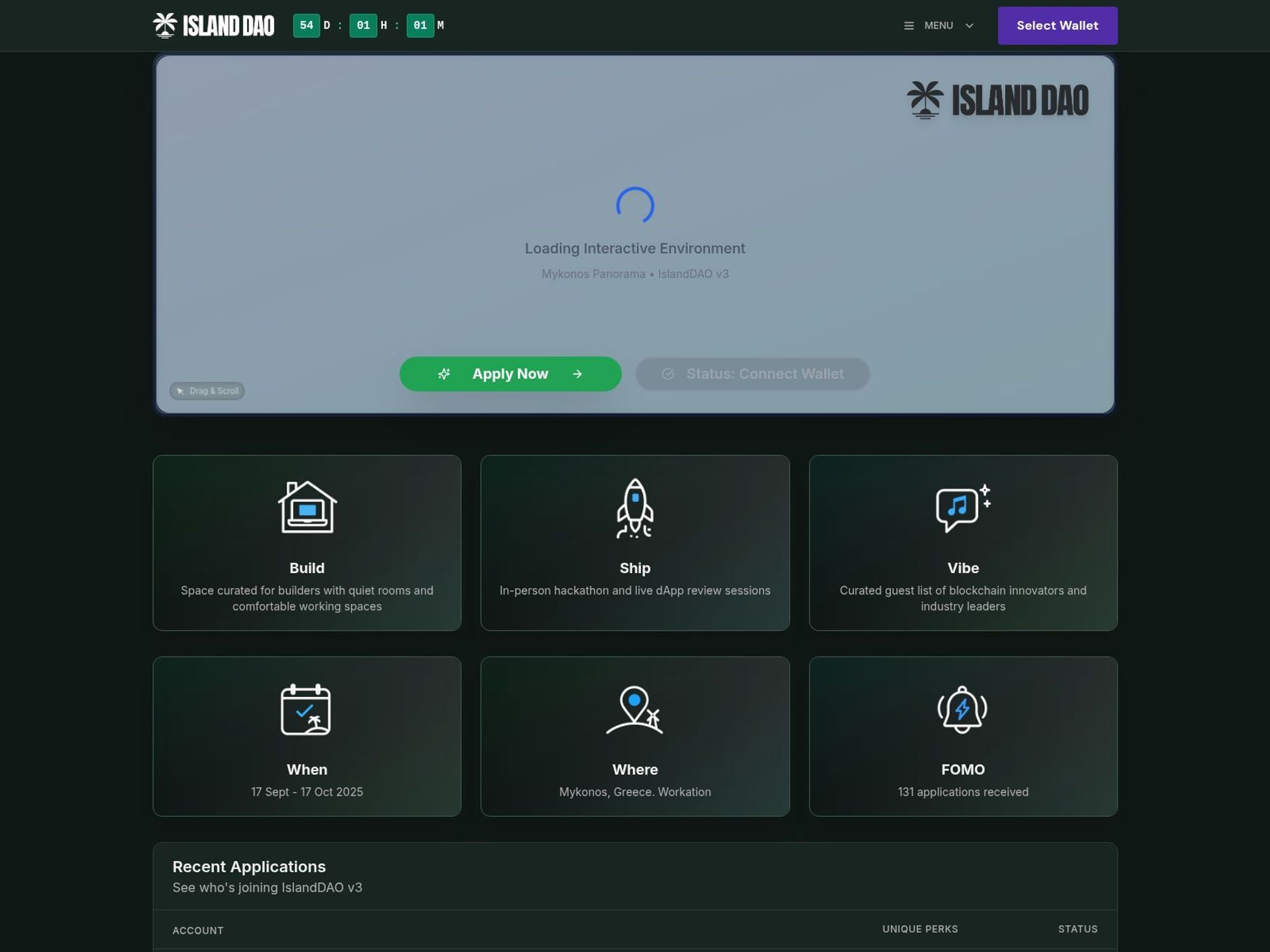 IslandDAO 3.0 website