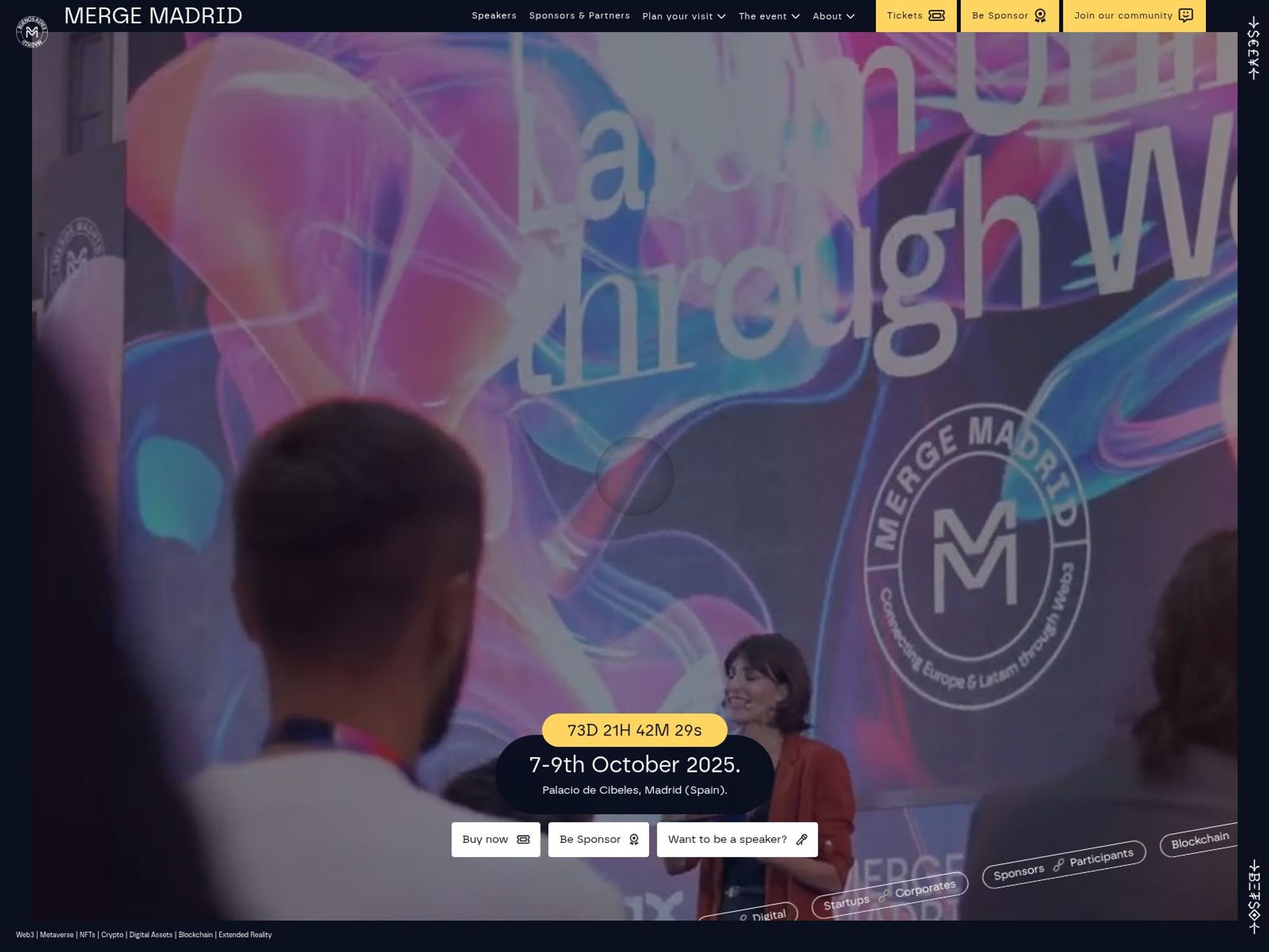 Merge Madrid 2025 website