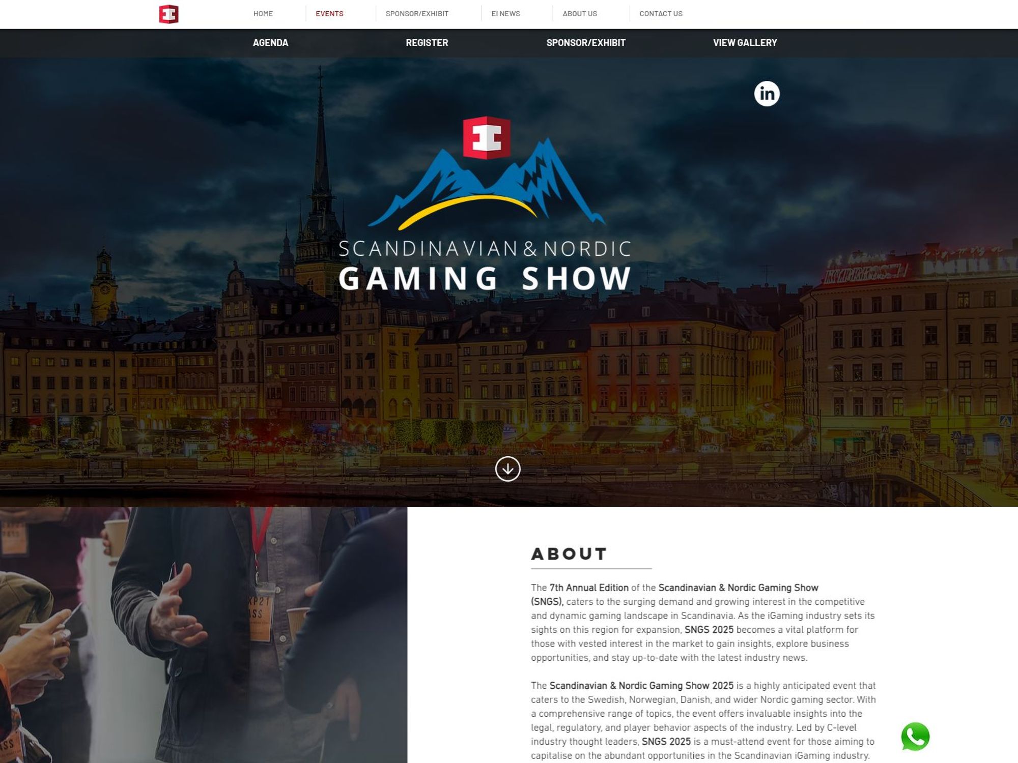 Scandinavian & Nordic Gaming Show website
