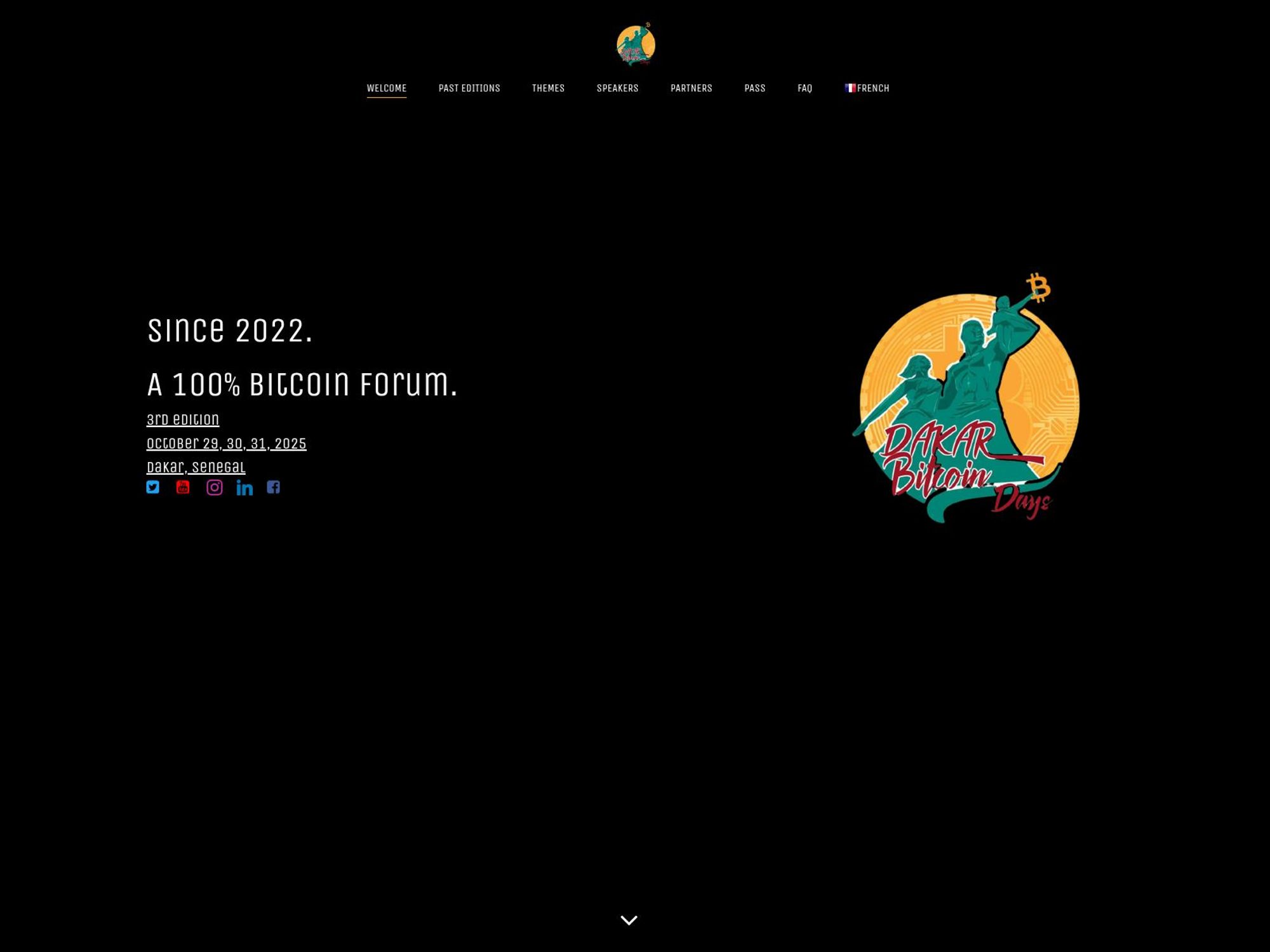 Dakar Bitcoin Days III website