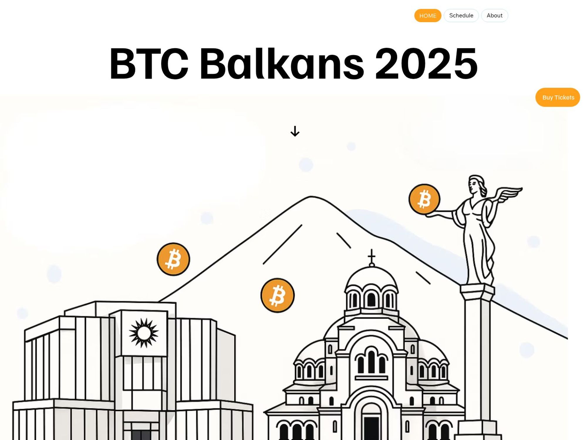 BTC Balkans 2025 website