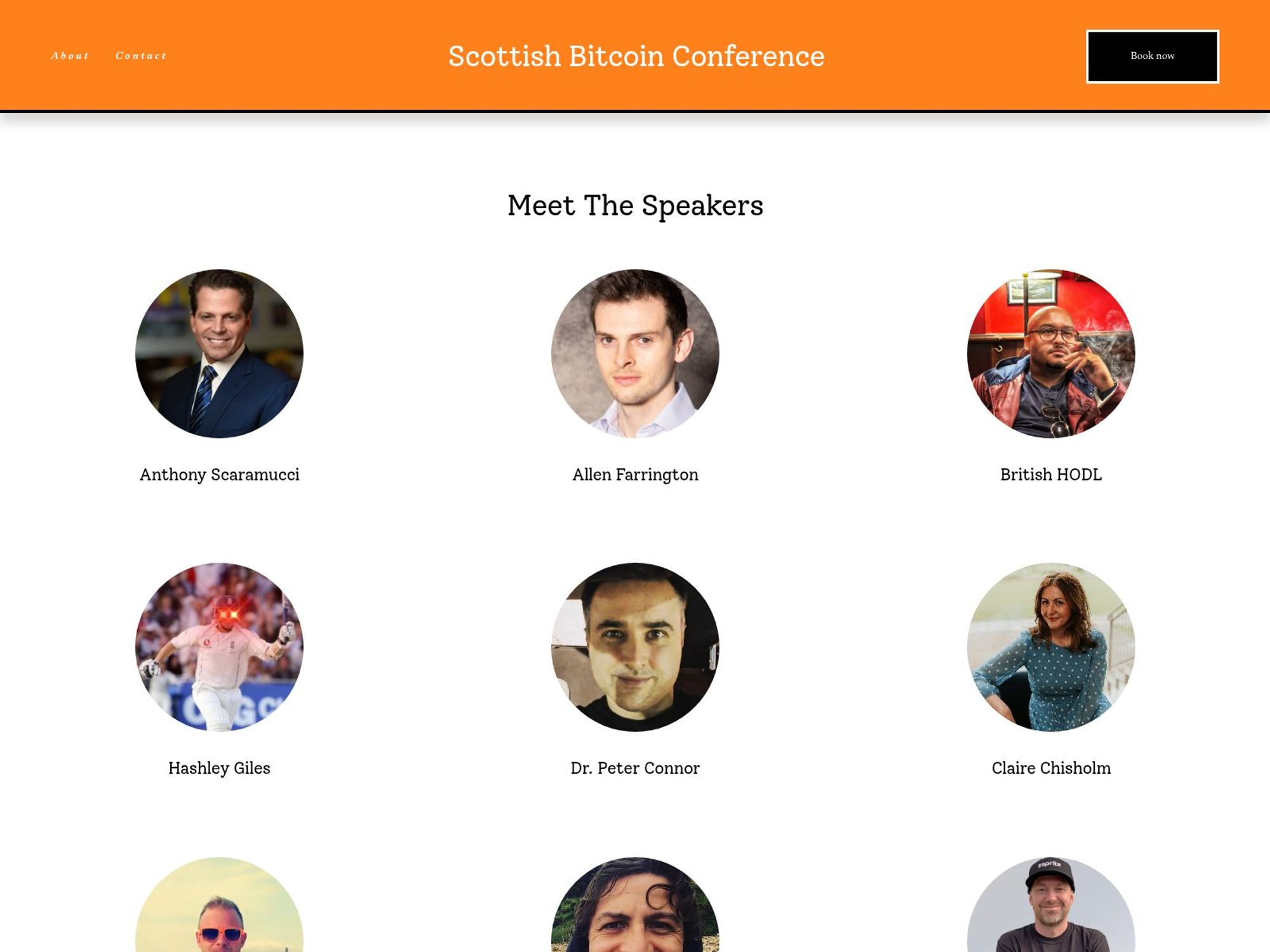 Scottish Bitcoin Conference 2025 website