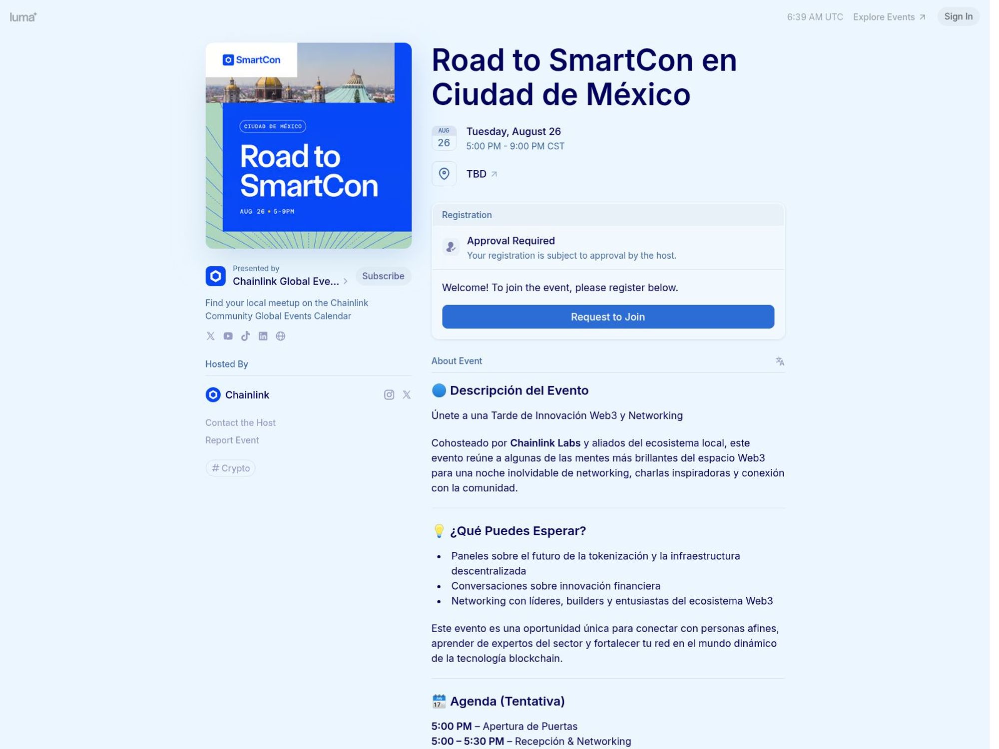 Road to SmartCon en Ciudad de México website