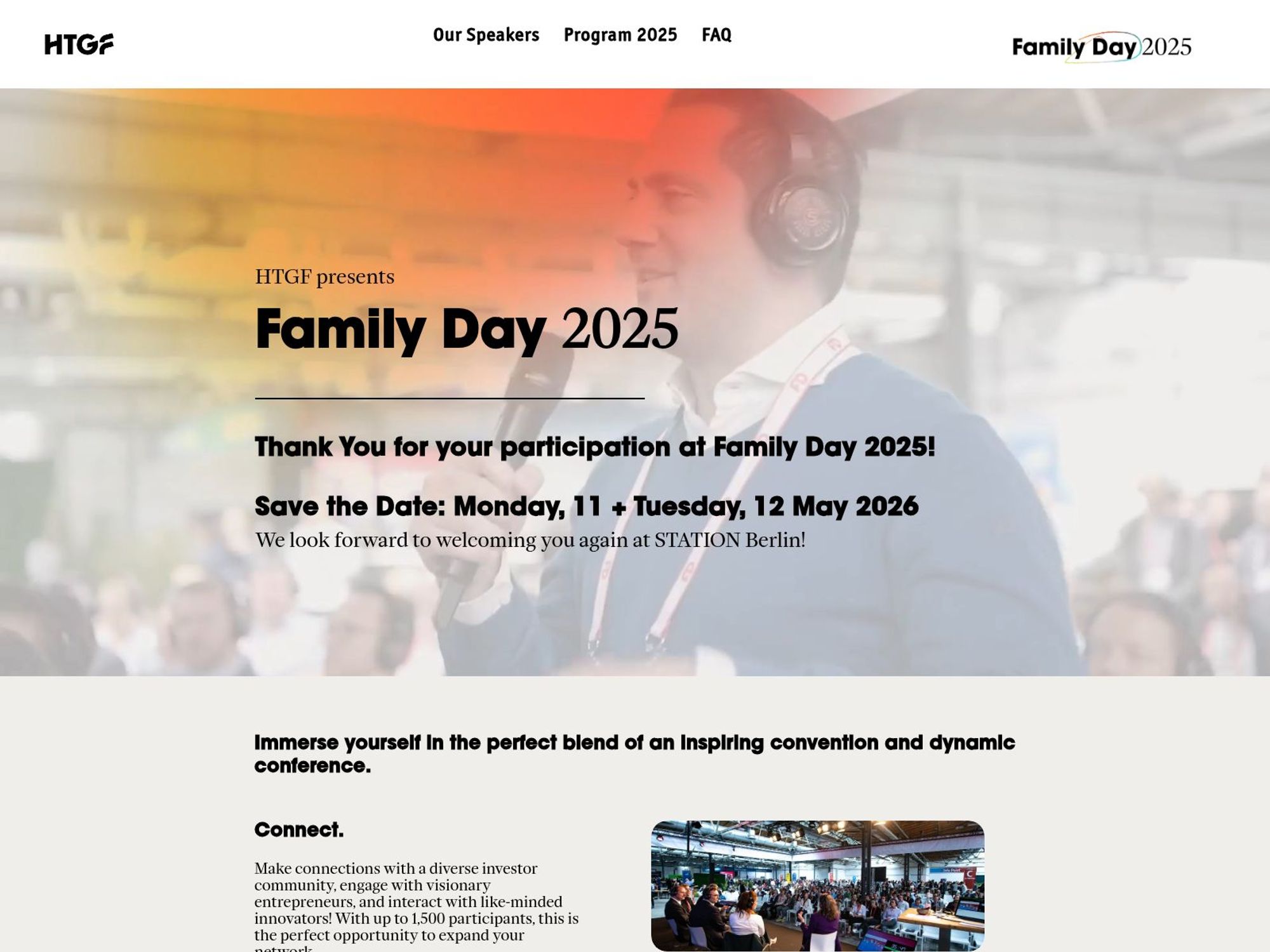 HTGF Family Day 2026 website