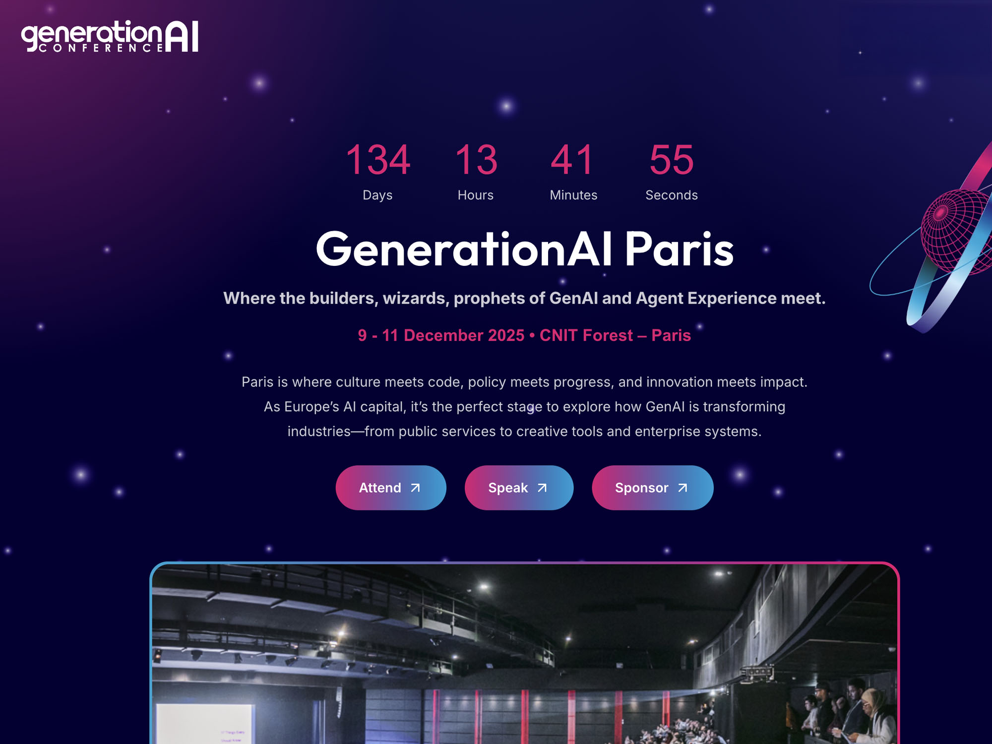 GenerationAI Paris website