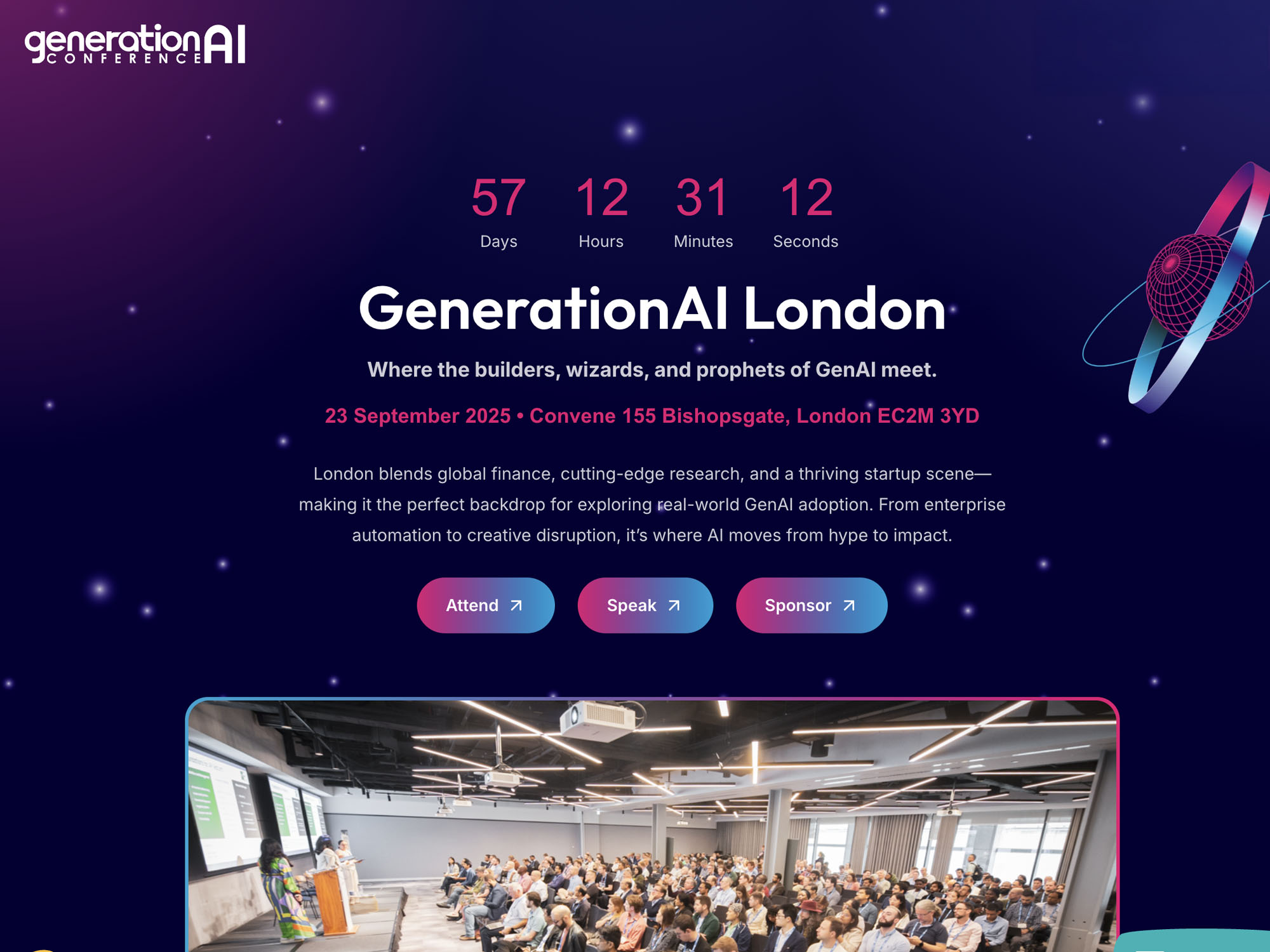 GenerationAI London website