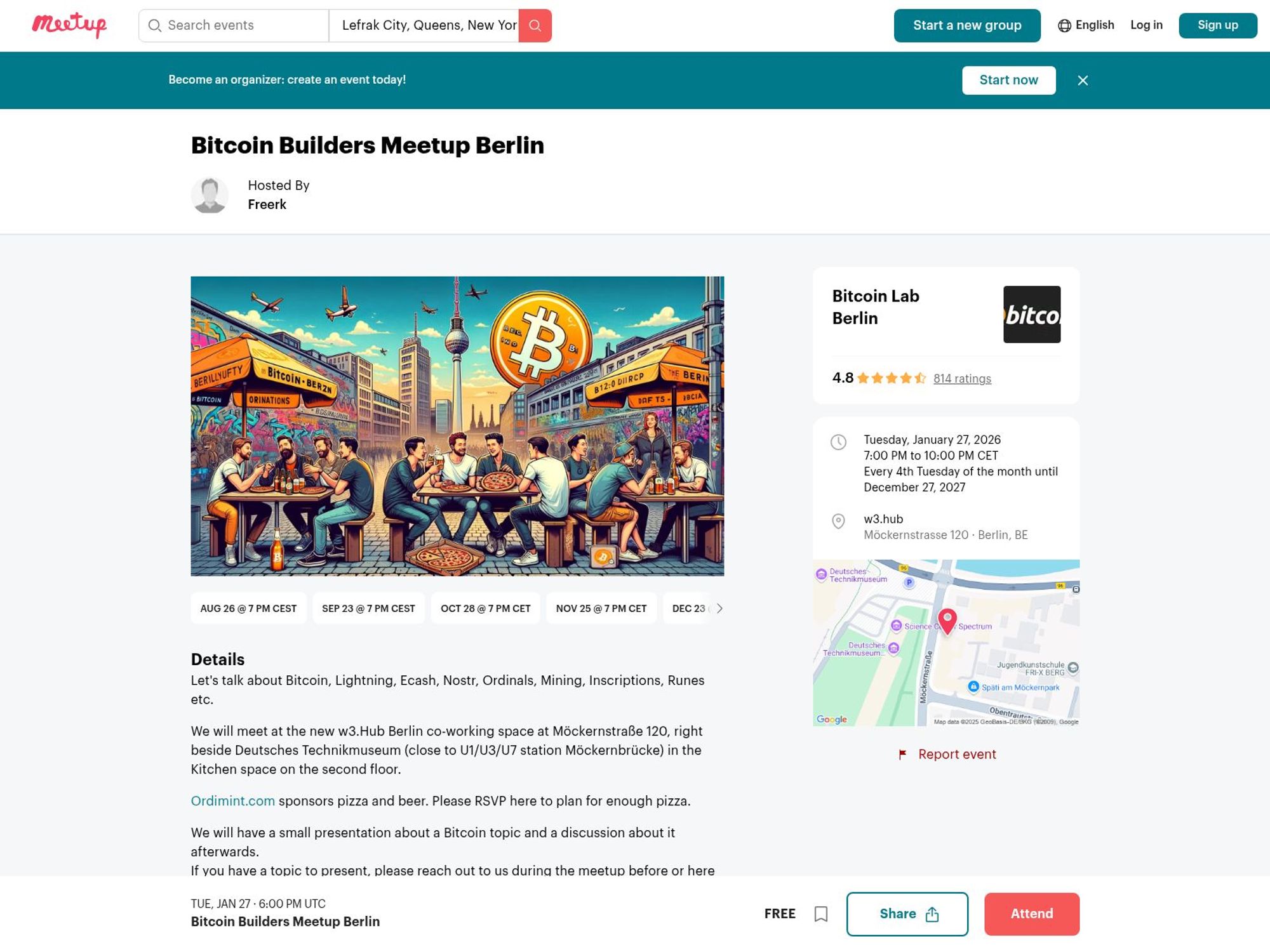 Bitcoin Builders Meetup Berlin website