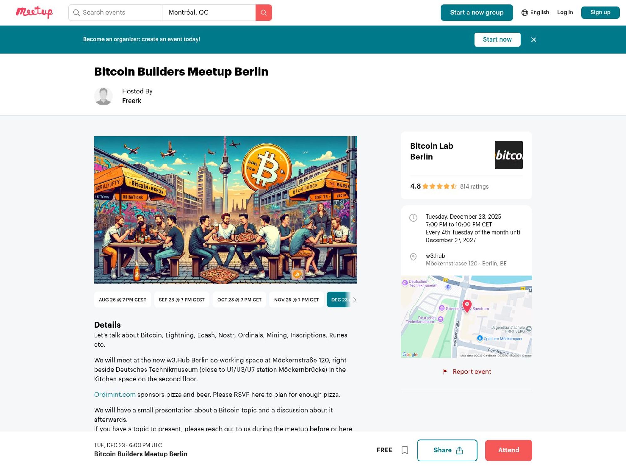Bitcoin Builders Meetup Berlin website