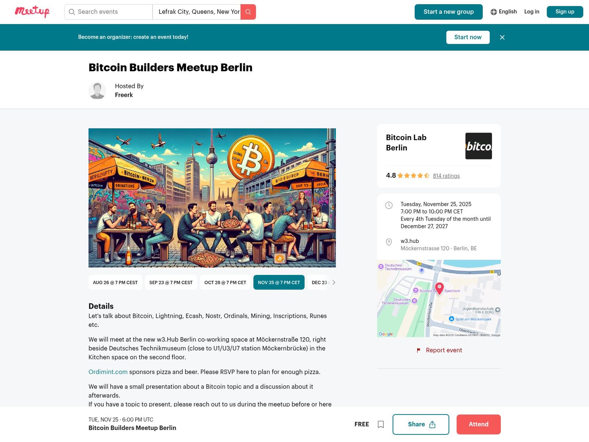 Bitcoin Builders Meetup Berlin website