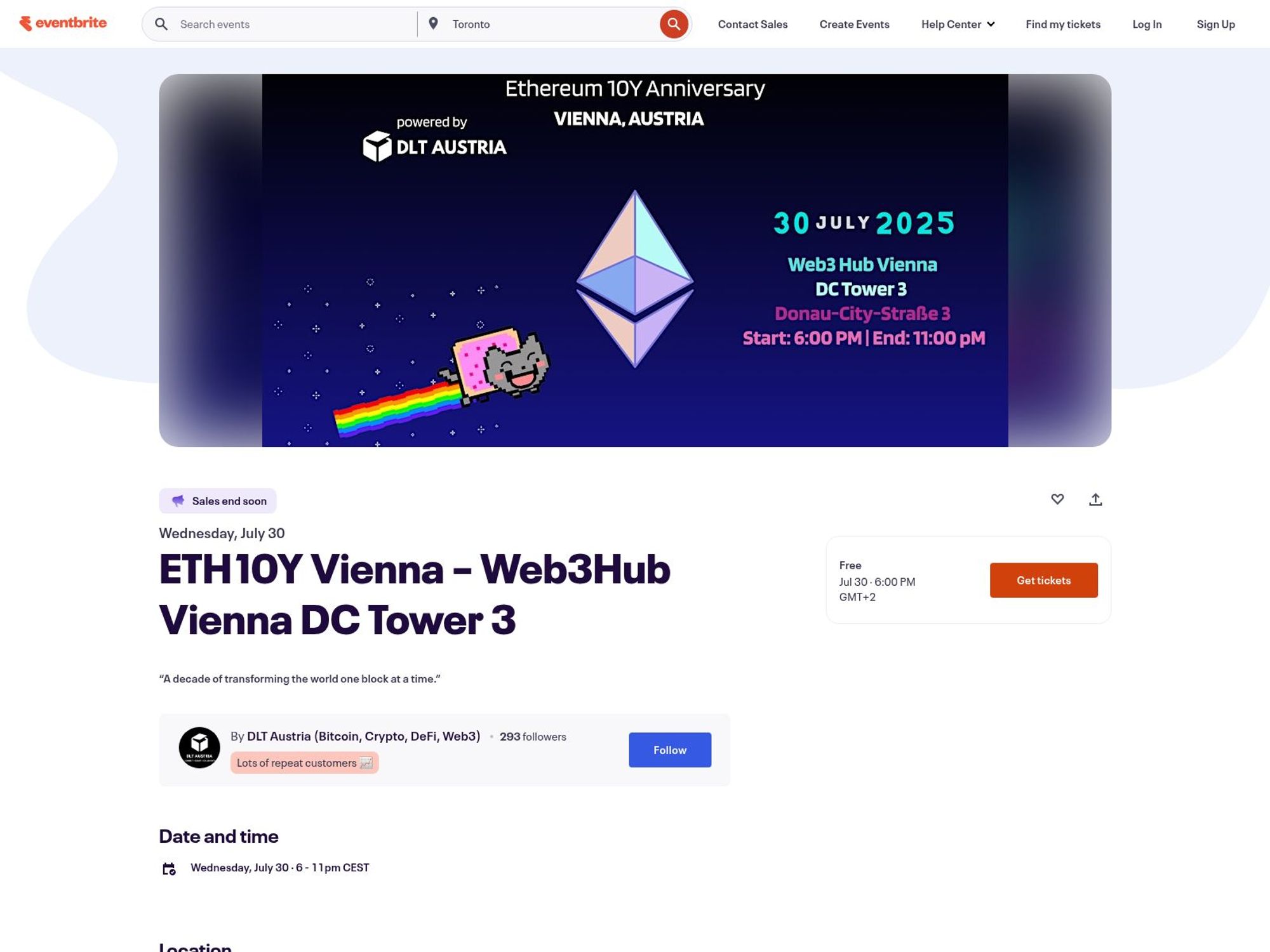 ETH 10Y Vienna – Web3Hub Vienna DC Tower 3 website