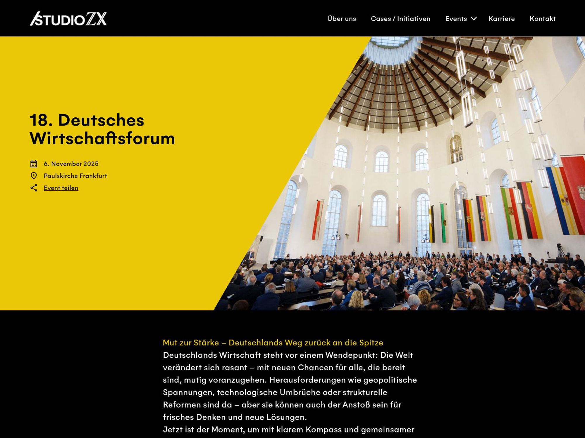 18. Deutsches Wirtschaftsforum website