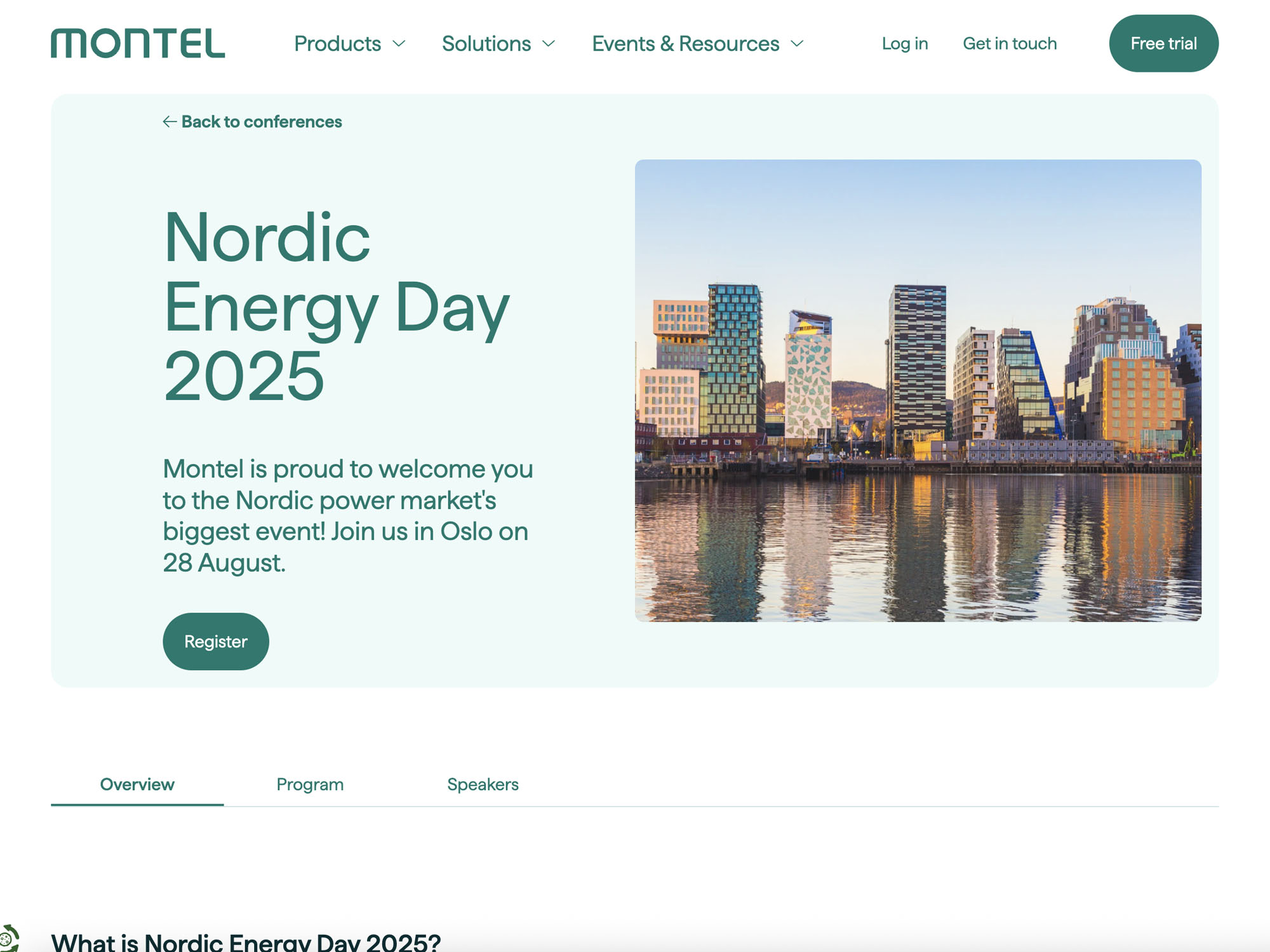 Nordic Energy Day 2025 website