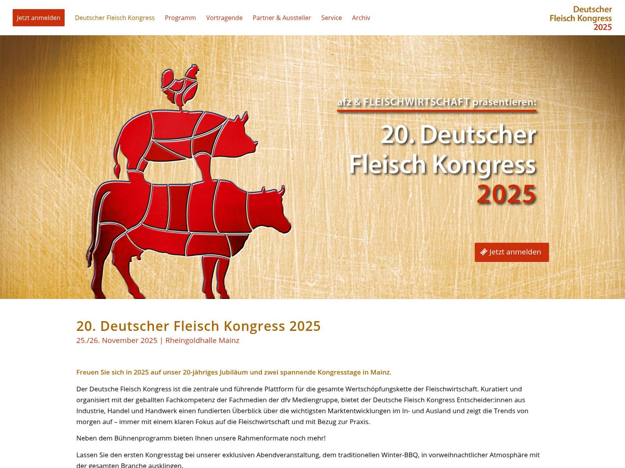20. Deutscher Fleisch-Kongress website
