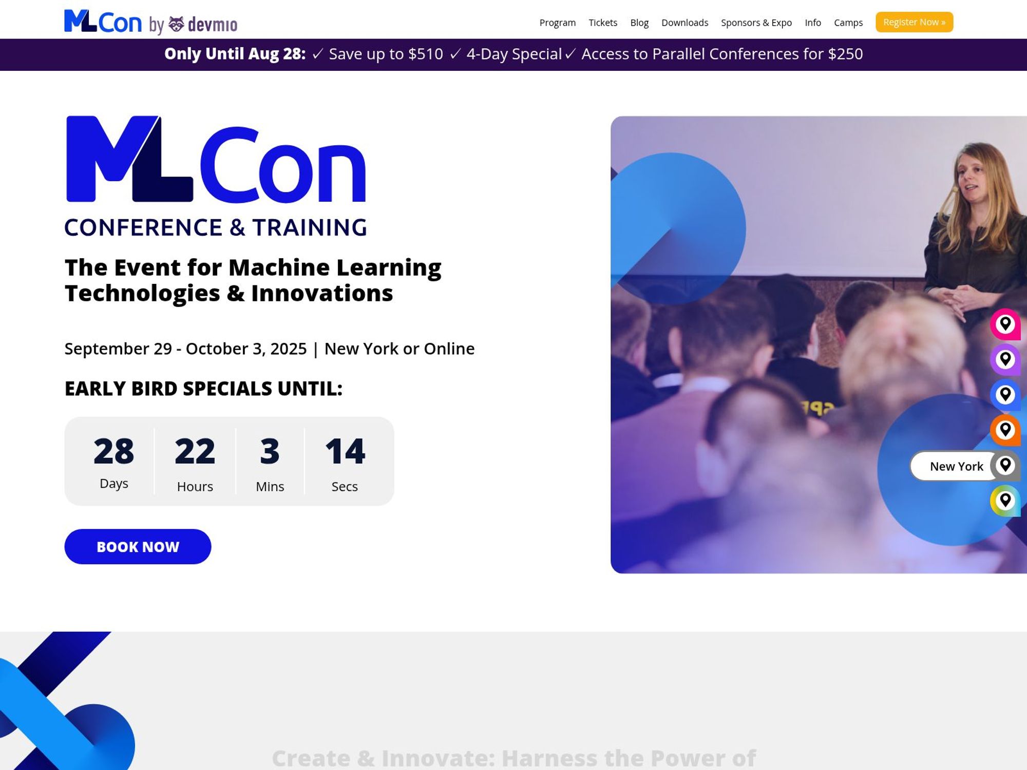 MLcon New York 2025 website