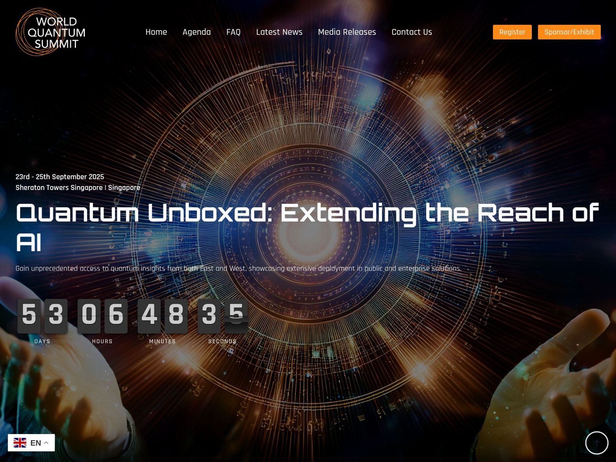 World Quantum Summit 2025 website