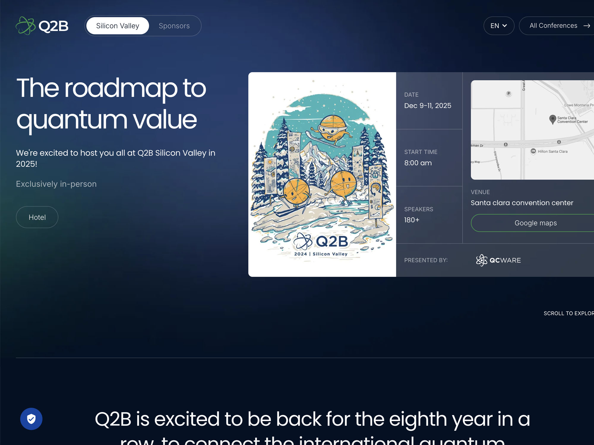 Q2B Silicon Valley Quantum Conference website