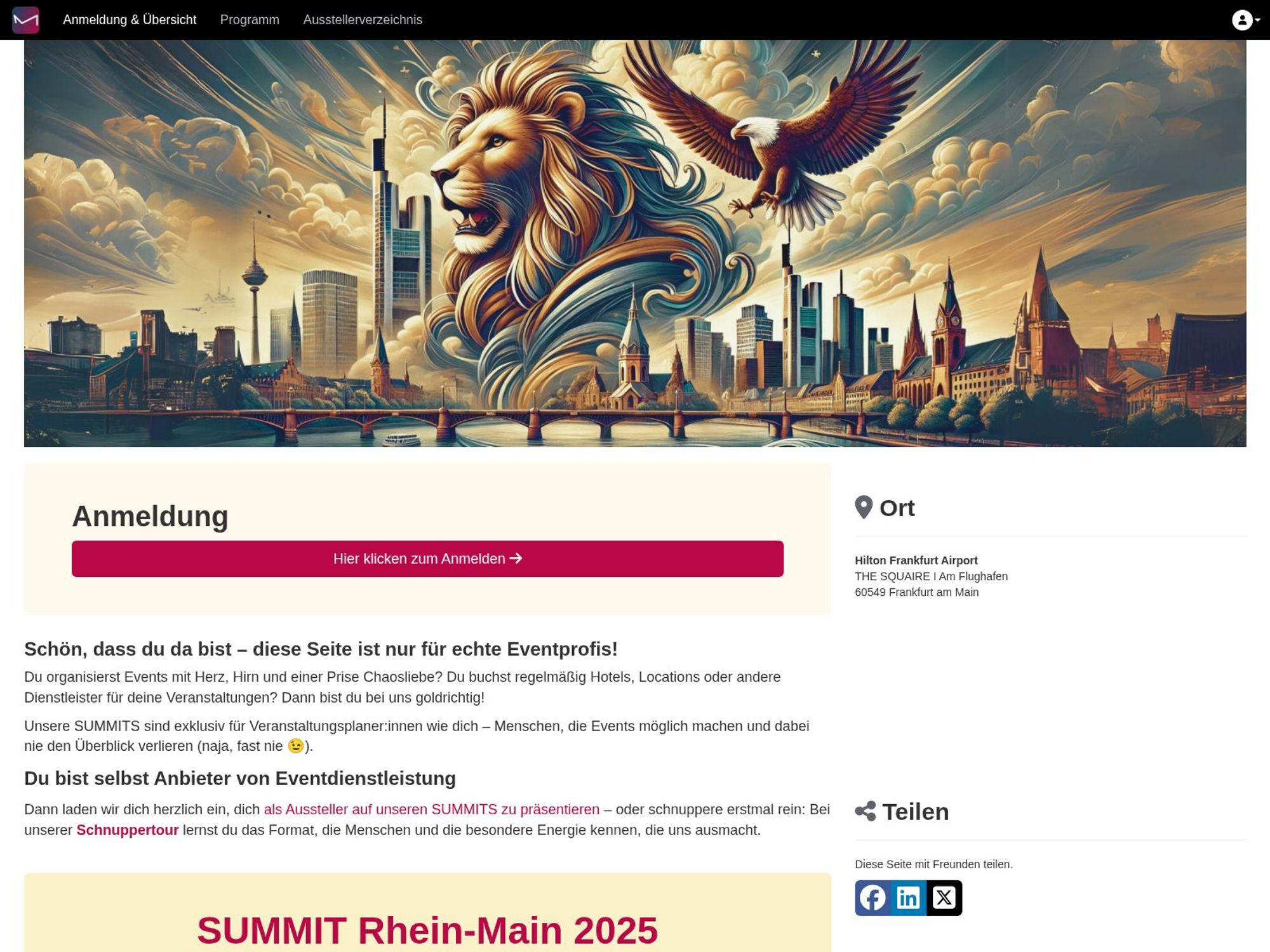 MEET Germany Summit Rhein-Main 2025 website