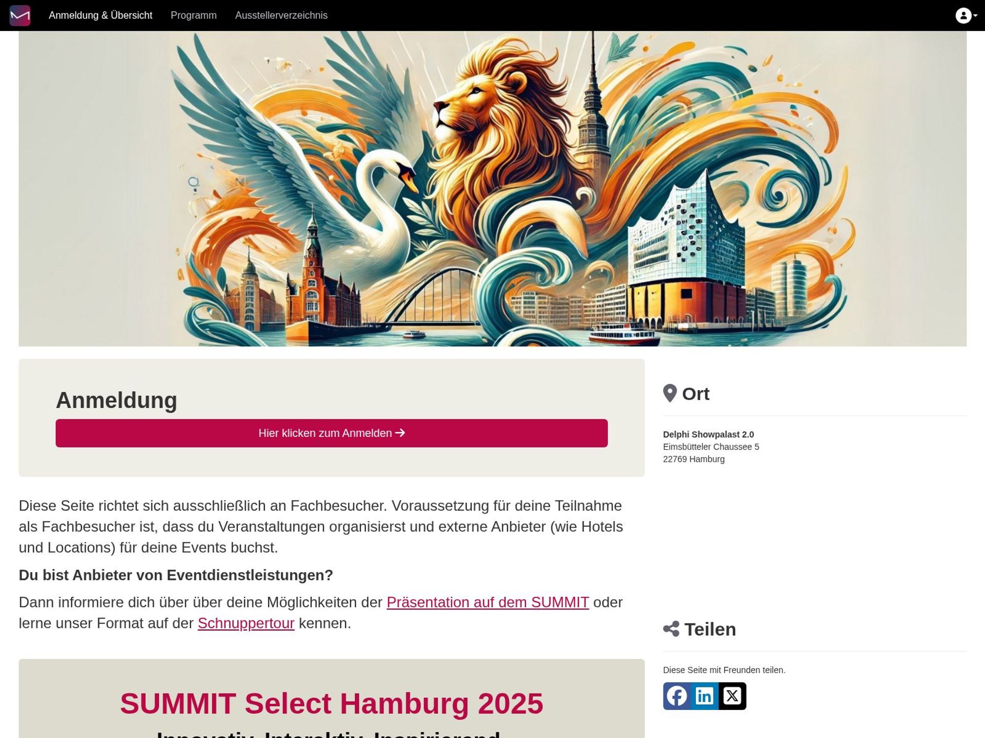 MEET Germany Summit Hamburg 2025 website