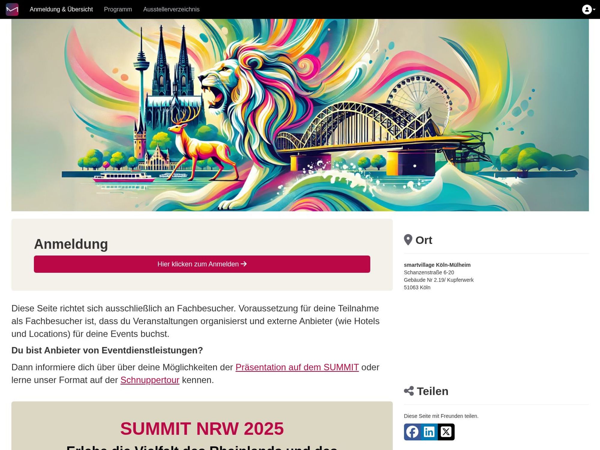 MEET Germany Summit NRW 2025 website