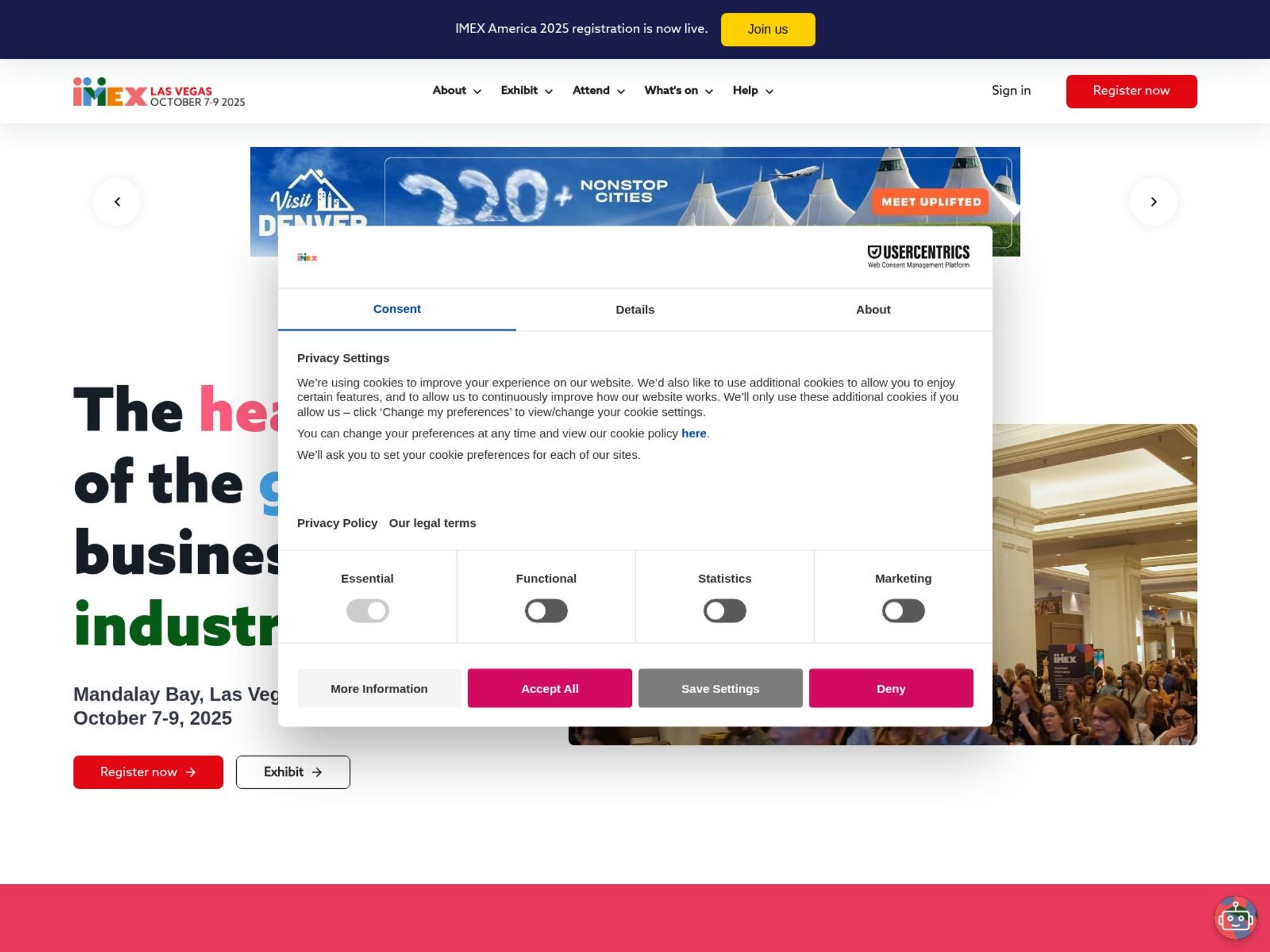 IMEX Americas 2025 website