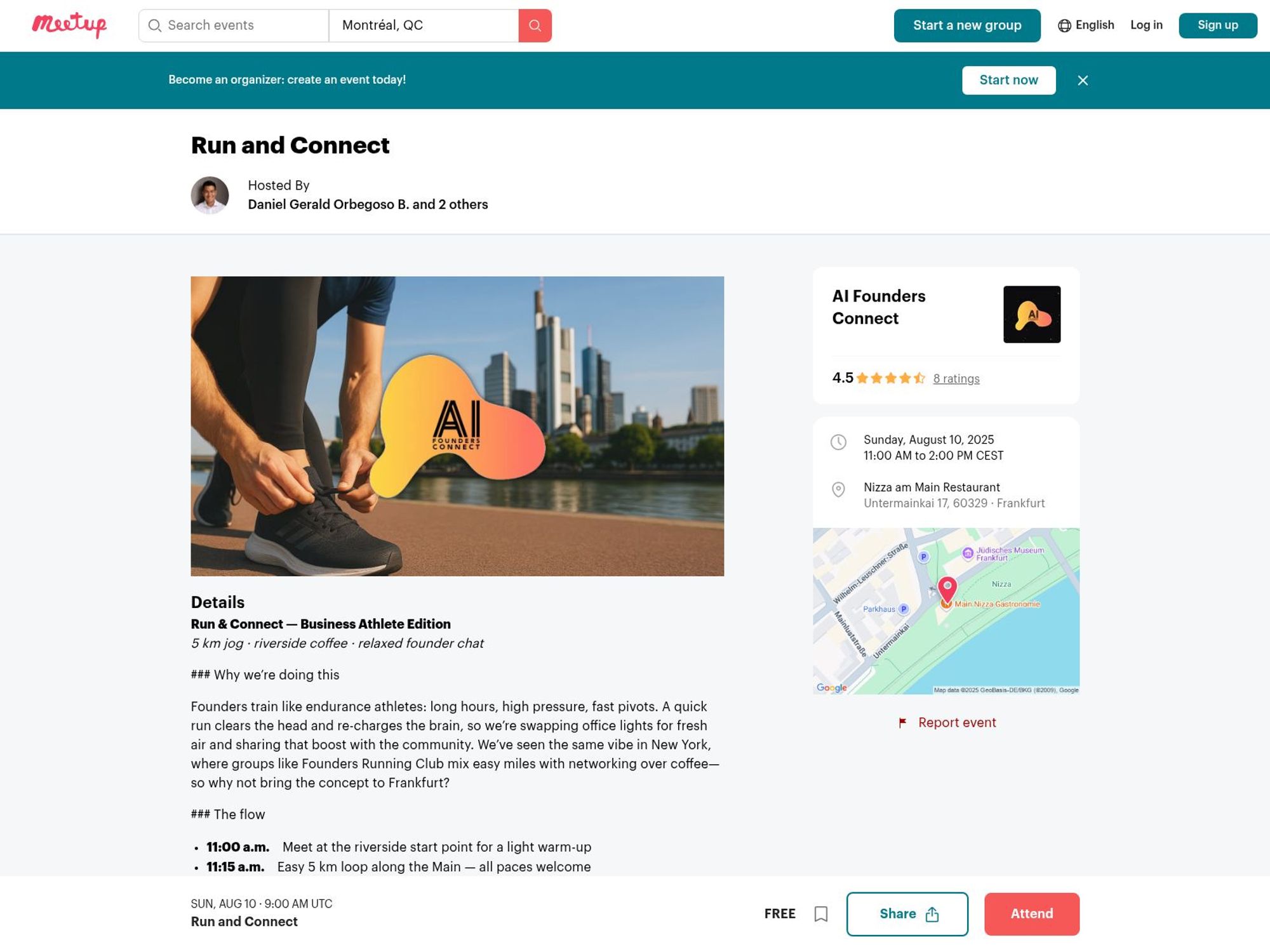 Run & Connect — Business Athlete Edition website
