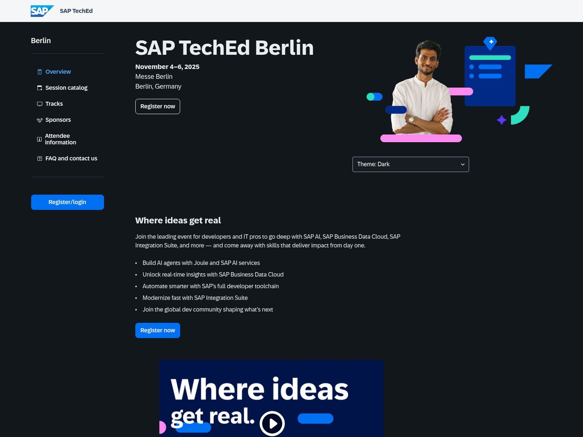 SAP TechEd Berlin website