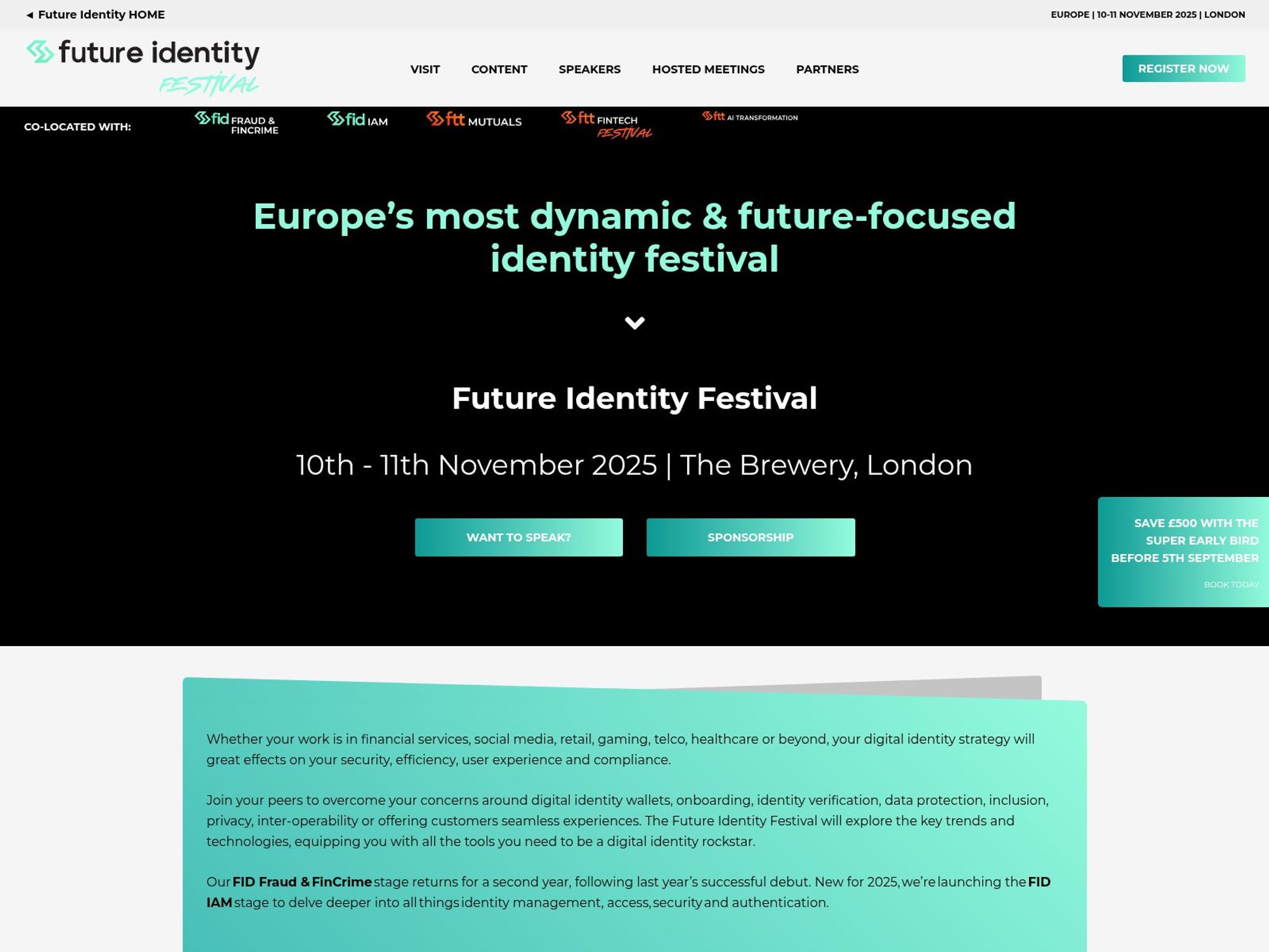 Future Identity Festival 2025 website