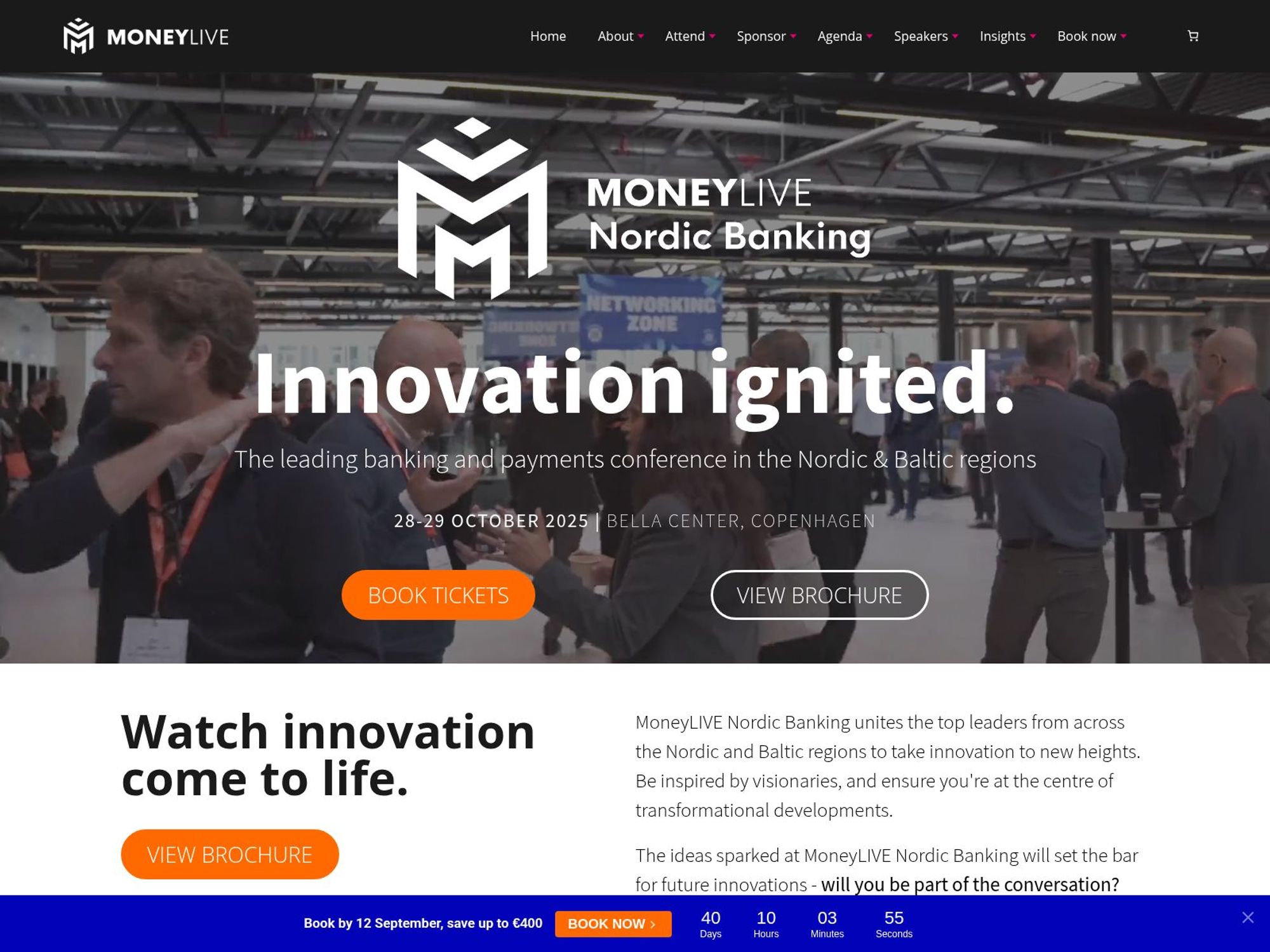MoneyLIVE Nordic Banking 2025 website