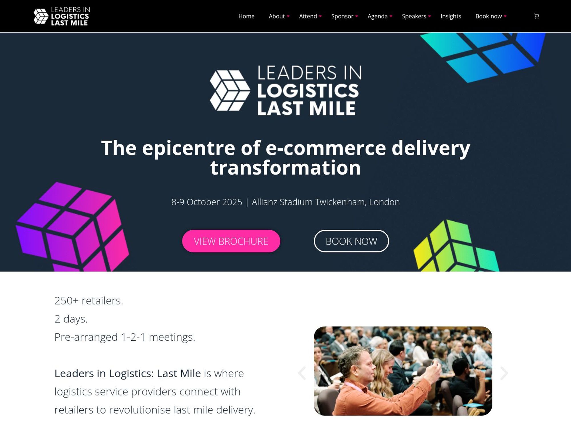Leaders in Logistics Last Mile website