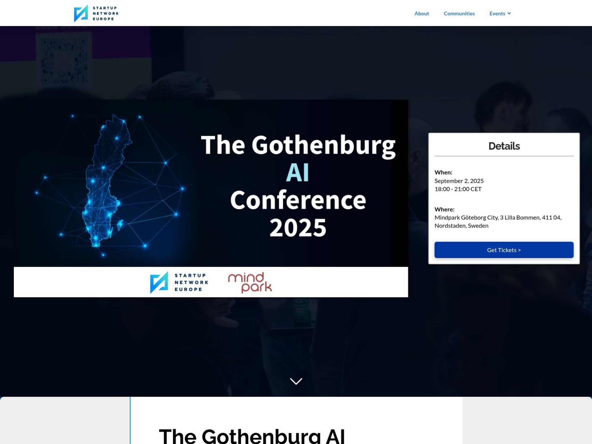 The Gothenburg AI Conference 2025 website