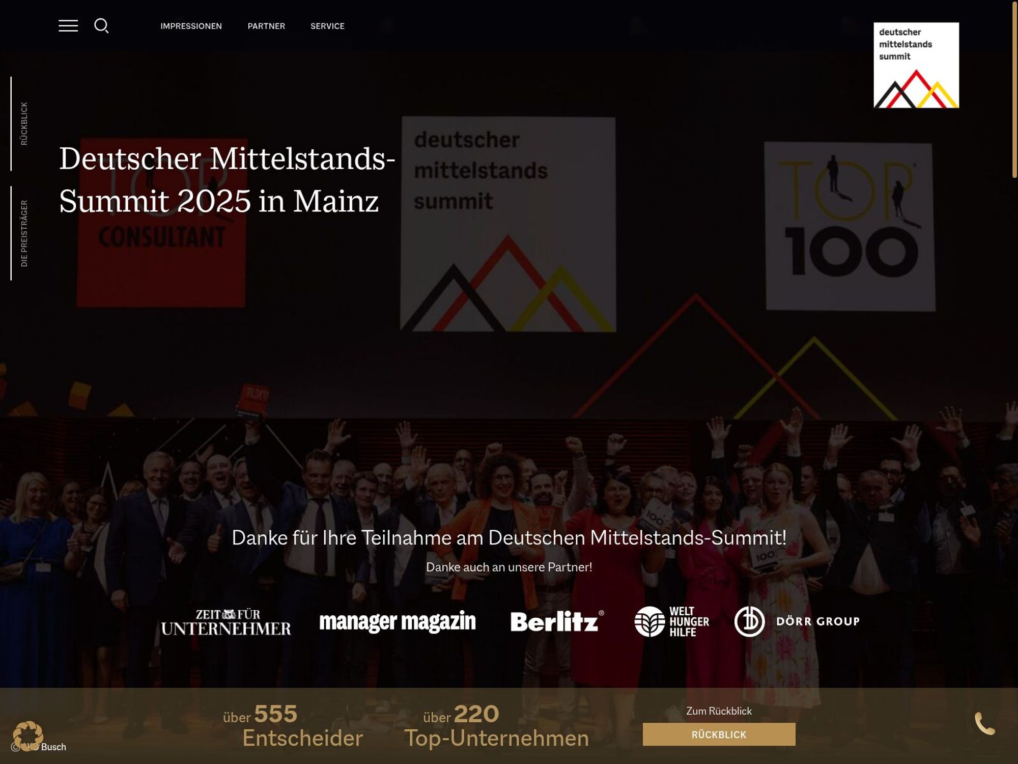 Deutscher Mittelstands Summit 2025 screenshot