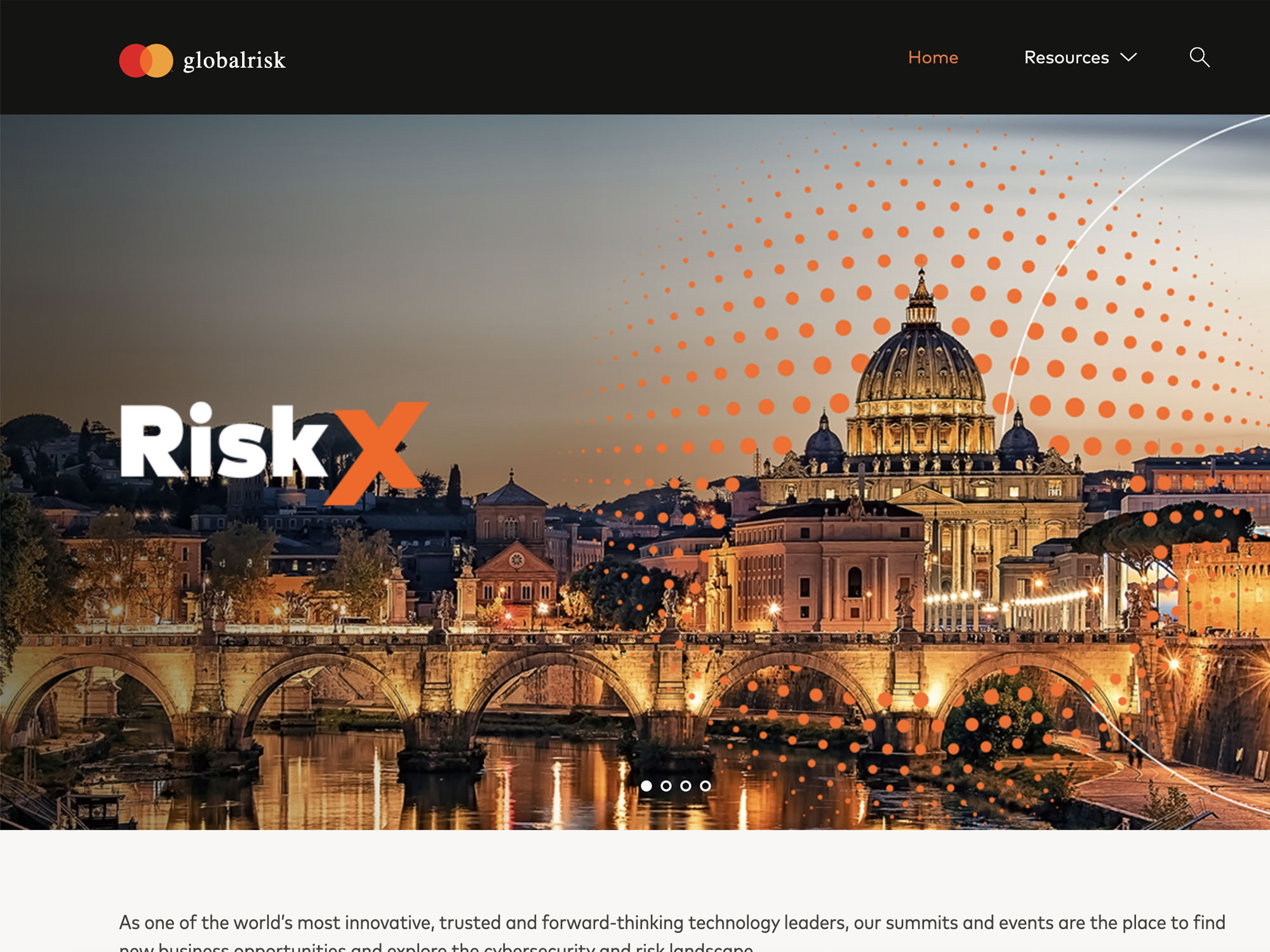 Mastercard RiskX 2025 website