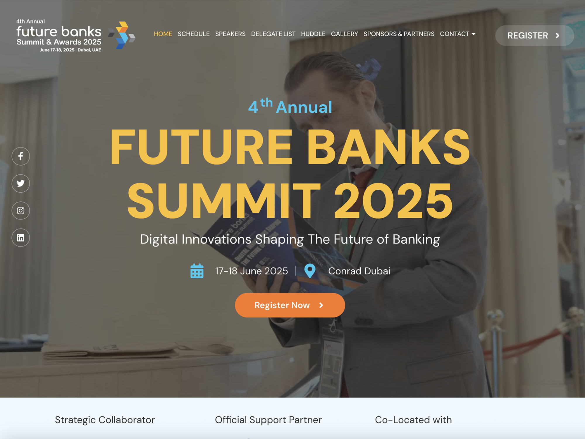 4th Annual Future Banks Summit 2025 website