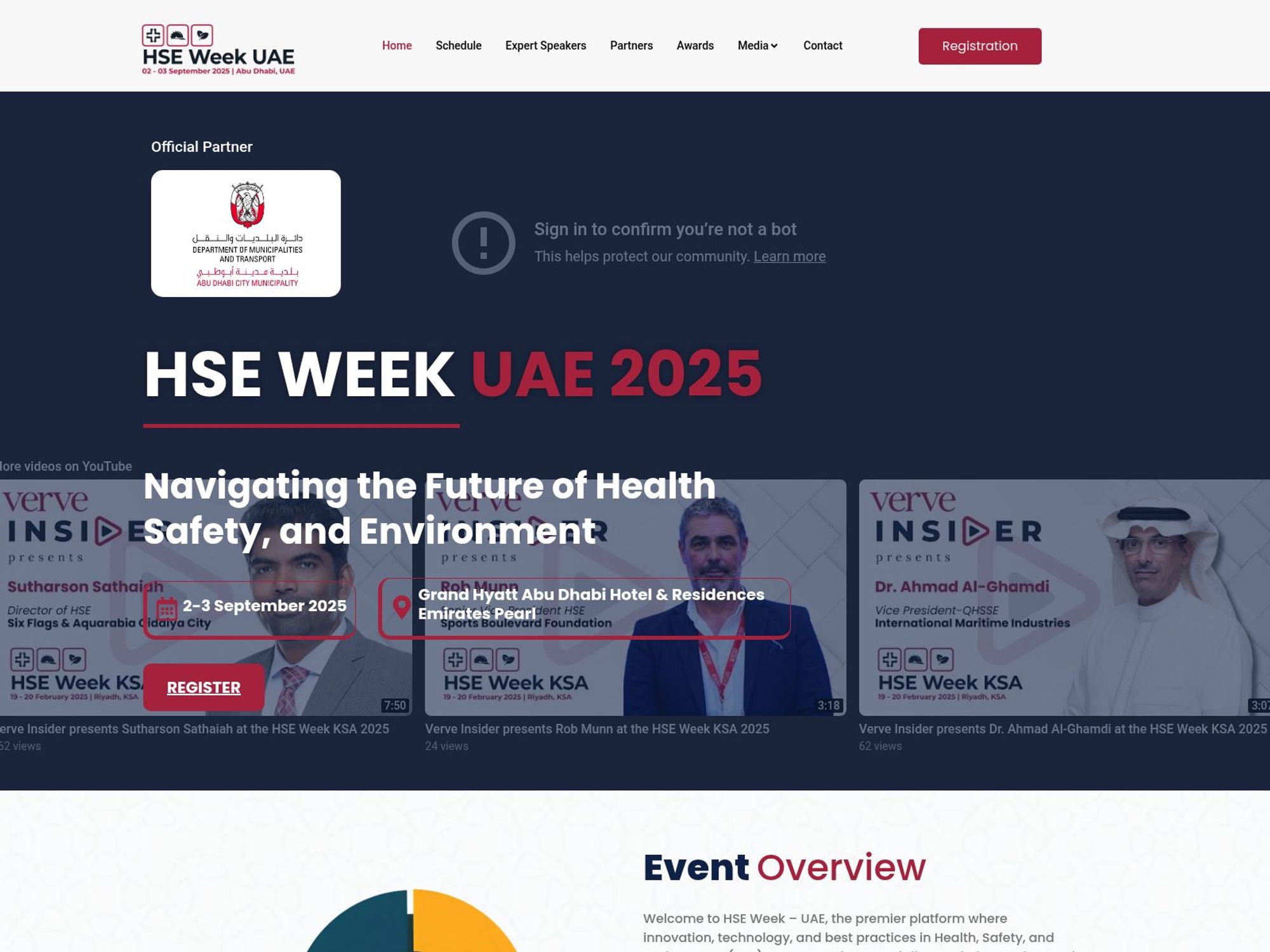 HSE WEEK UAE 2025 website