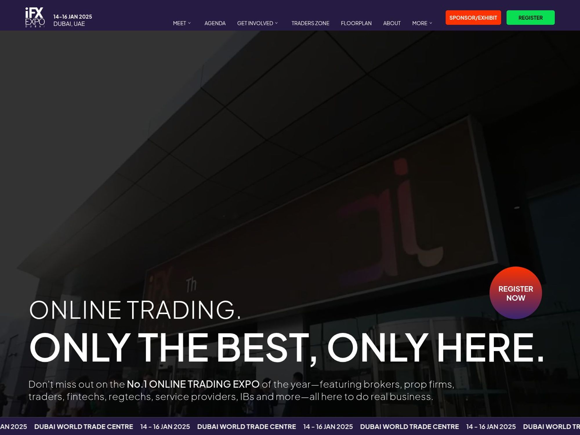 iFX EXPO Dubai 2025 website